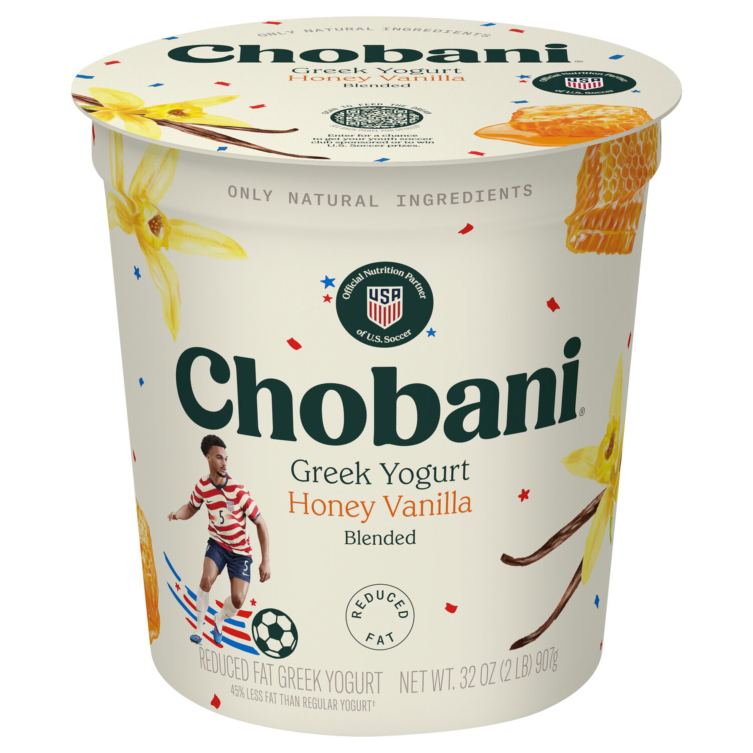 Chobani Reduced Fat Blended Honey Vanilla Greek Yogurt - Smart & Final
