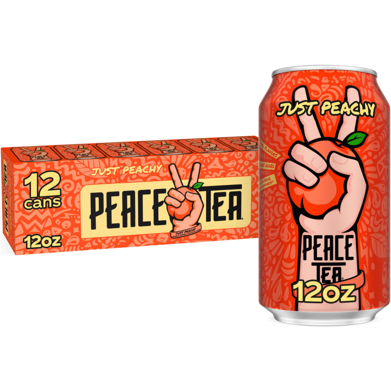 Peace Tea Just Peachy, Iced Tea With Natural Peach Flavor - Smart
