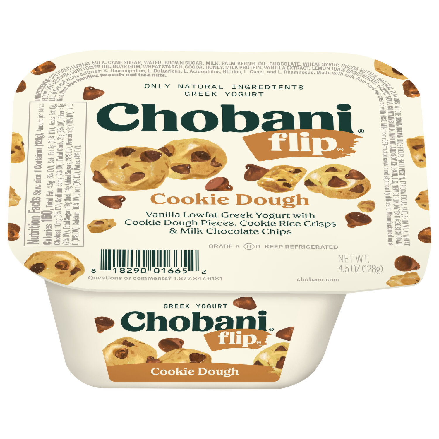 Chobani Yogurt, Greek, Cookie Dough - Smart & Final