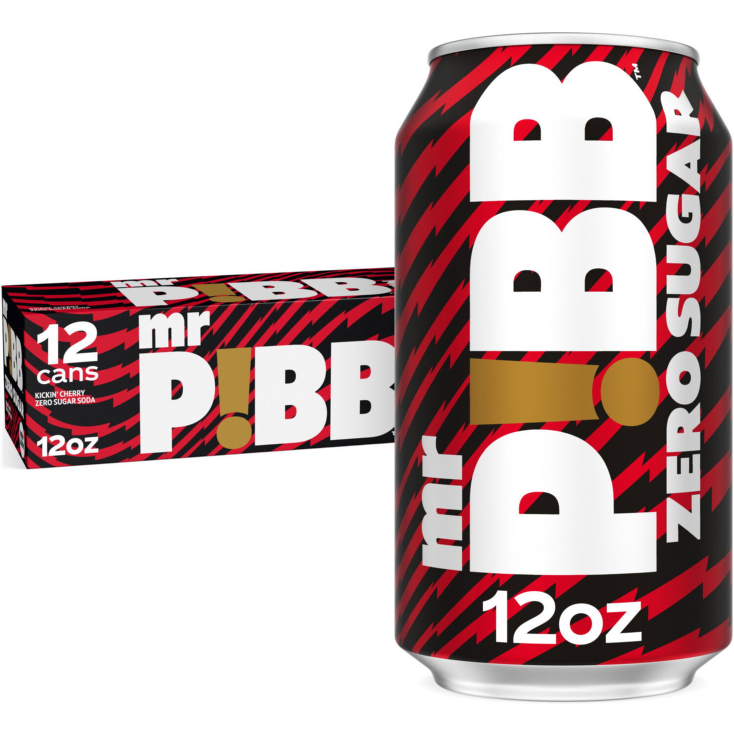 Pibb Mr. Zero Sugar Cherry Soda Soft Drink Fridge Pack Cans