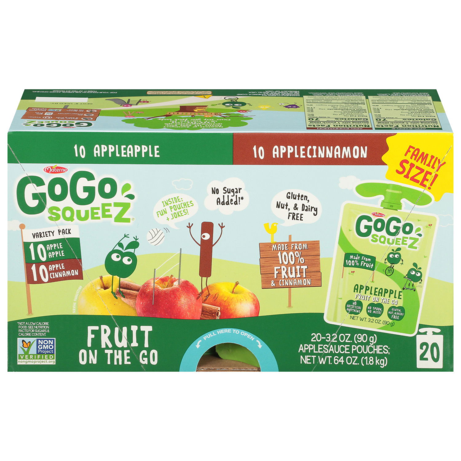 GoGo Squeez Applesauce, Fruit on the Go, Variety Pack