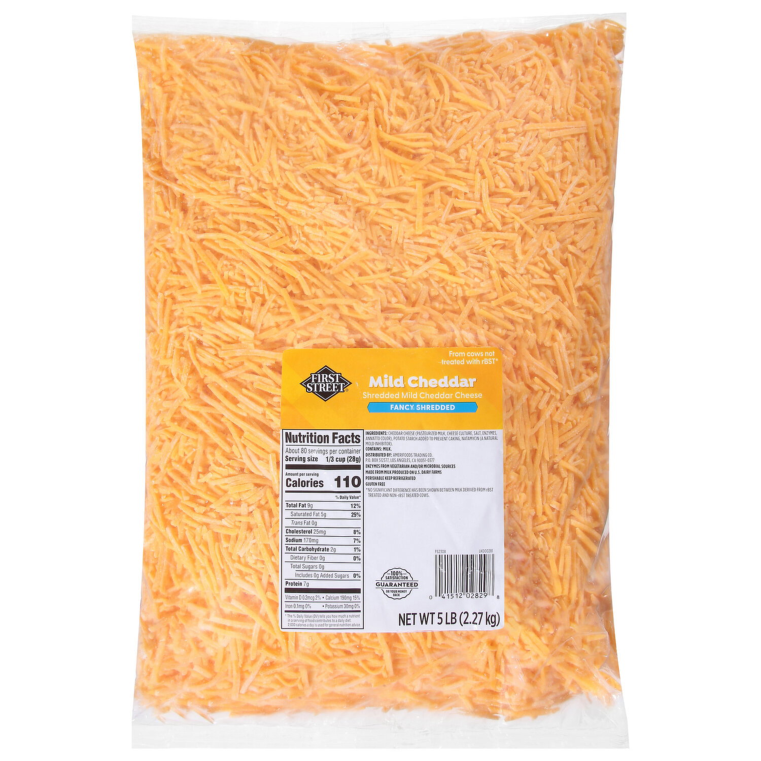 Shredded Cheese Bag Sizes