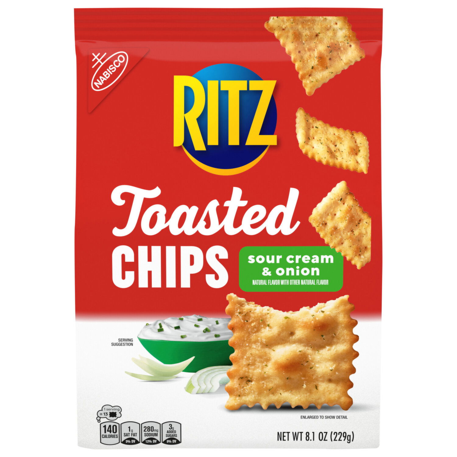 リッツ Ritz Sour Cream & Onion Toasted Chips - Smart & Final
