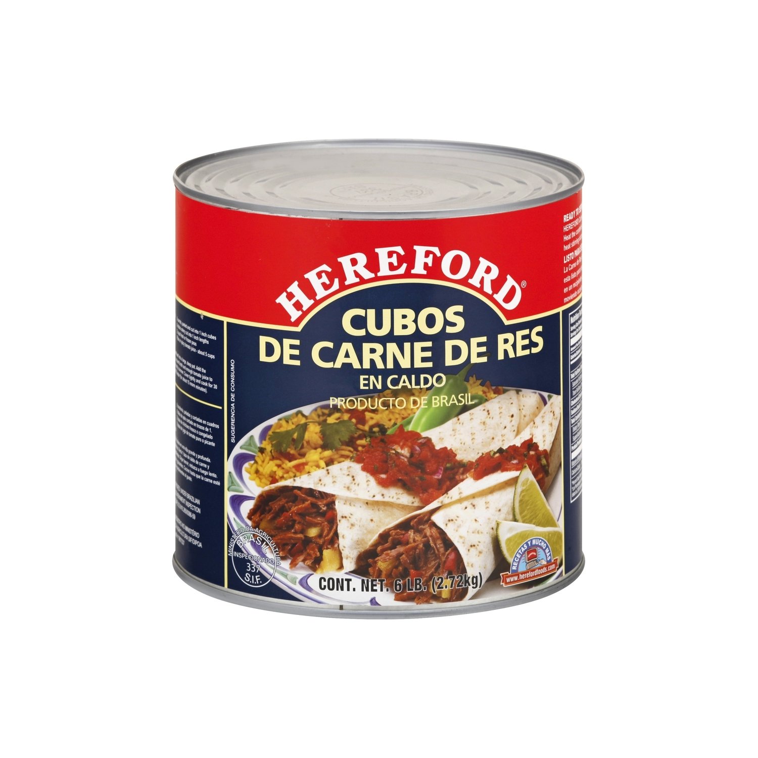 SAMPCO Lean Shredded Beef With Broth – 3lb Pouch – Fully Cooked, All Natural – Exp 10/2026