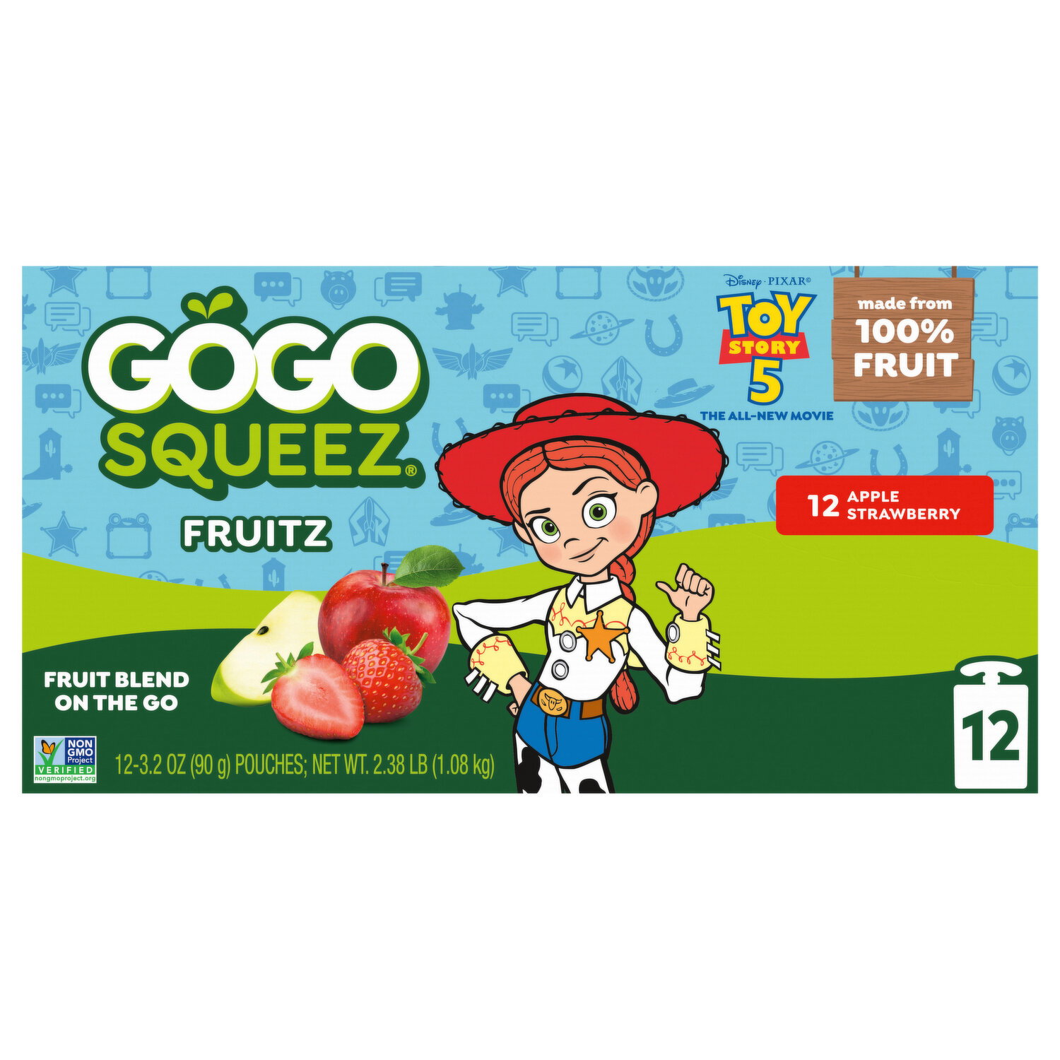 GoGo Squeez Apple Strawberry Zucchini/Apple Peach Sweet Potato