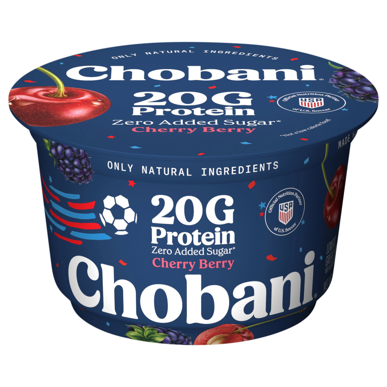りーちろー　11 Chobani Zero Added Sugar Lowfat Greek Cherry Berry Yogurt - Smart