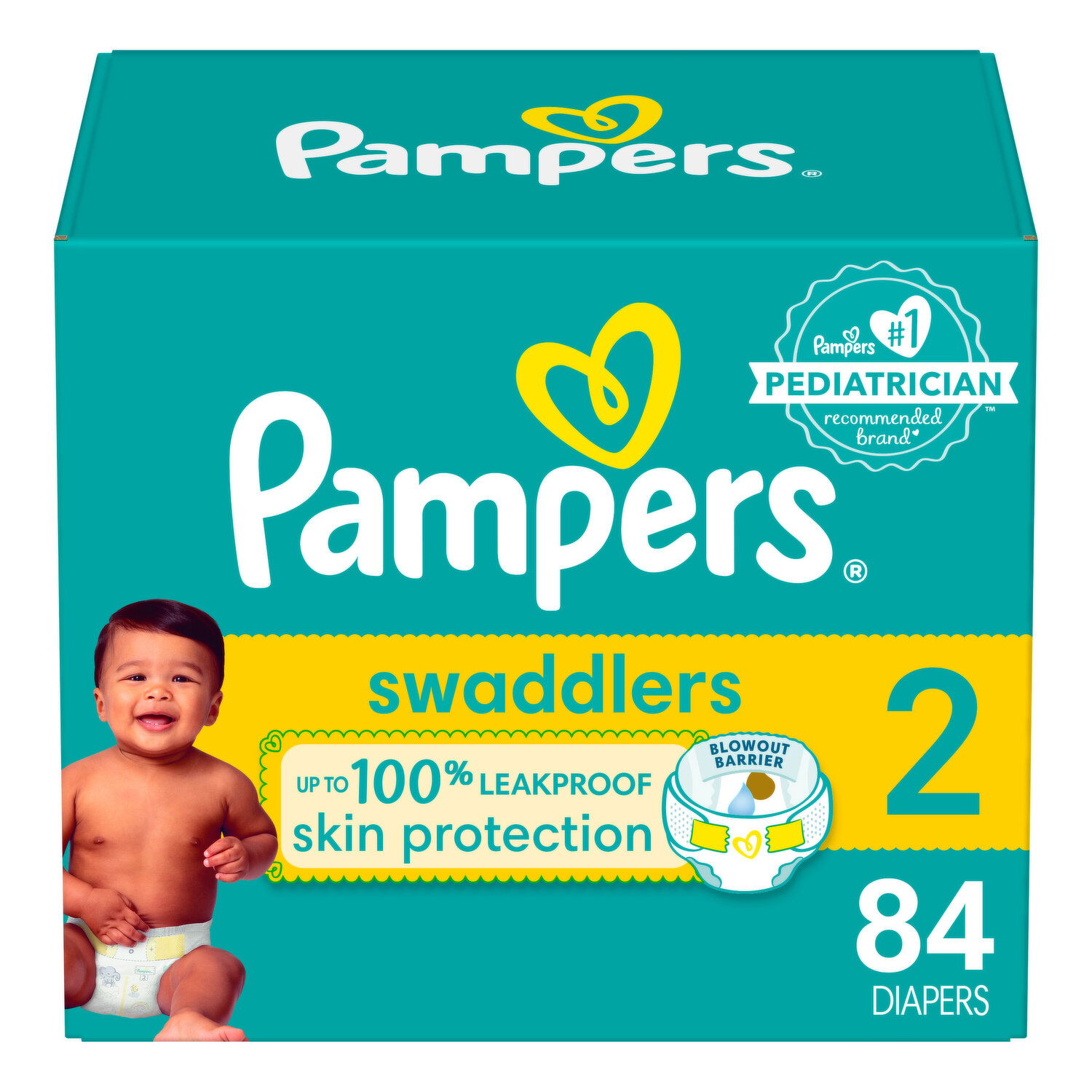 Pampers Swaddlers Diapers - Size 4 (22-37 lbs) - Smart & Final