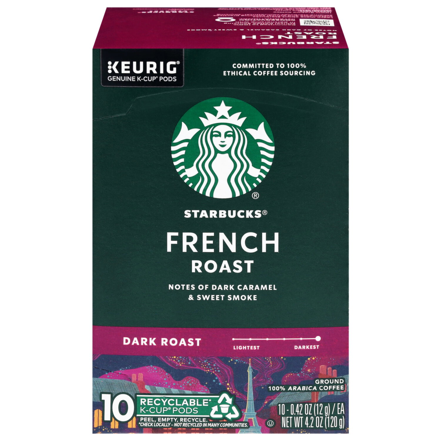 Starbucks K-Cup Pods Ground Single-Origin Dark Roast Sumatra