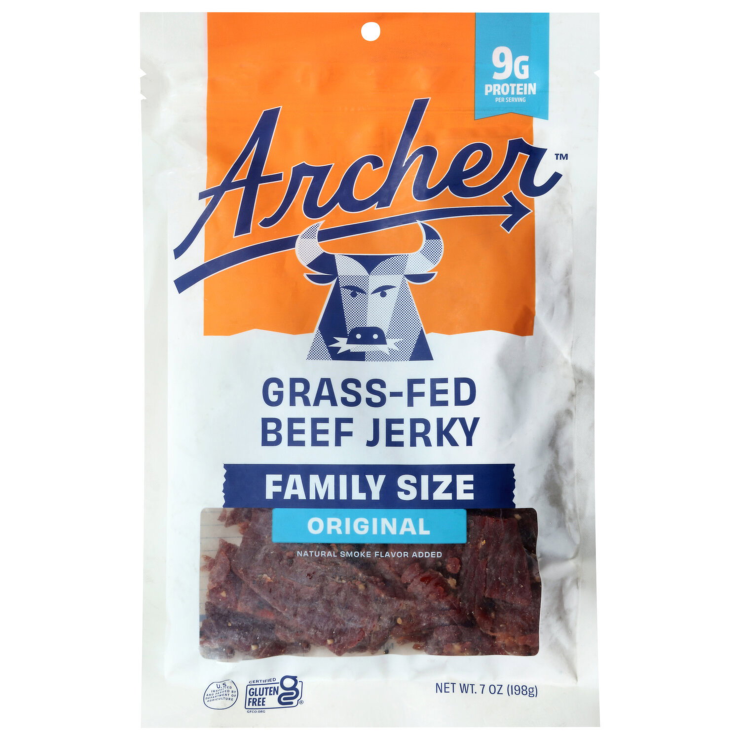Archer Grass-Fed Mango Habanero Beef Jerky Family Size - Smart & Final