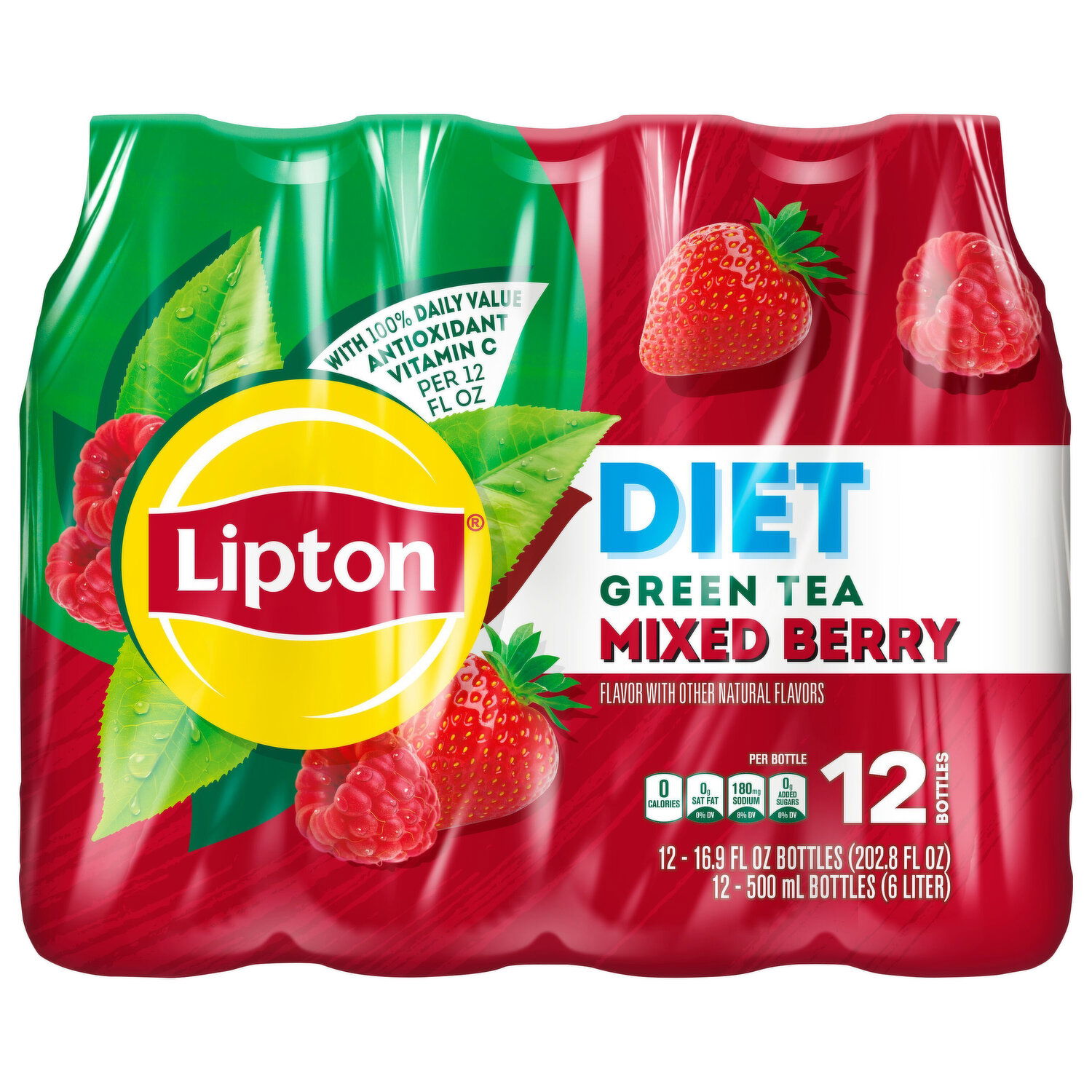 Lipton Diet Mixed Berry Green Tea - Smart & Final