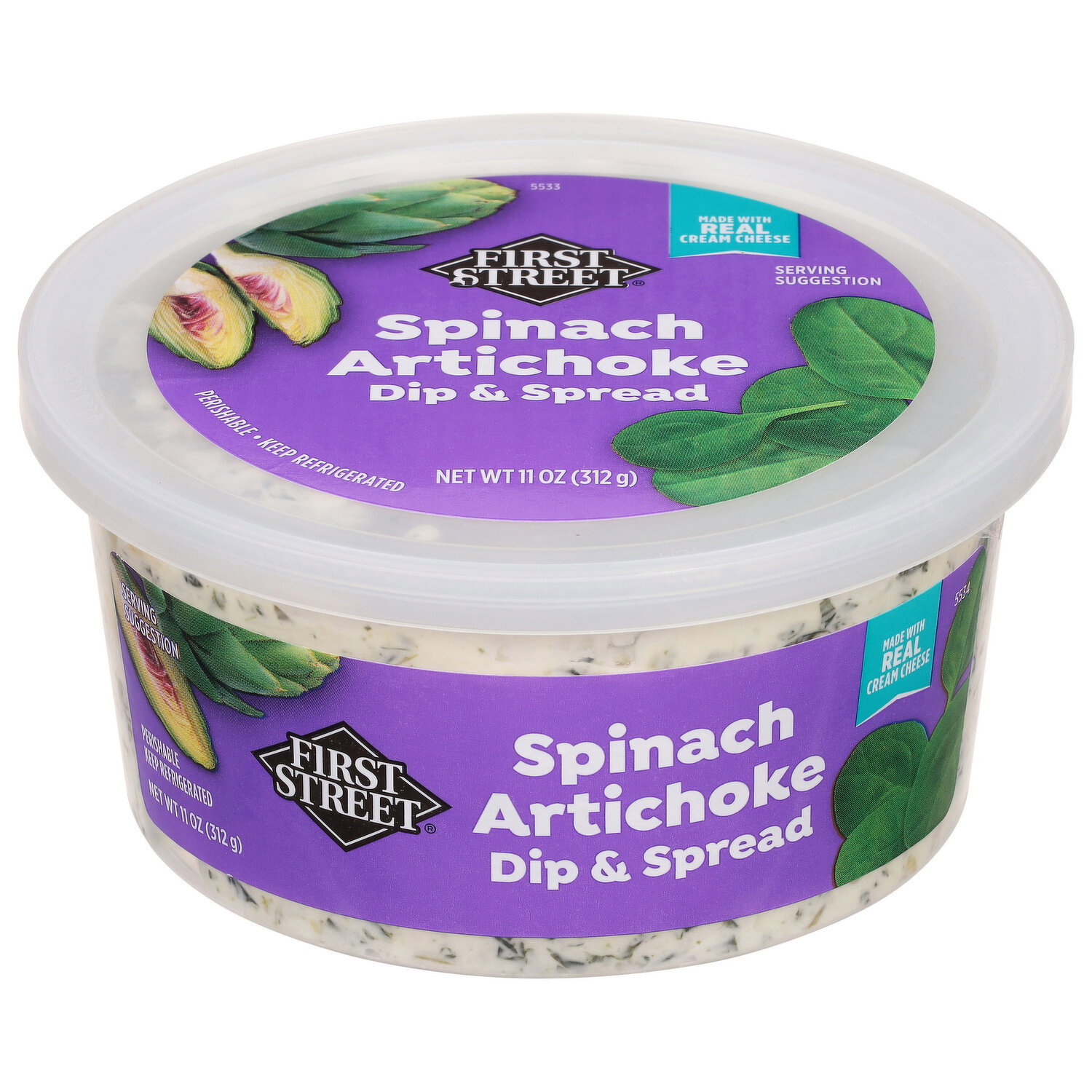 First Street Dip & Spread, Spinach Artichoke - Smart & Final