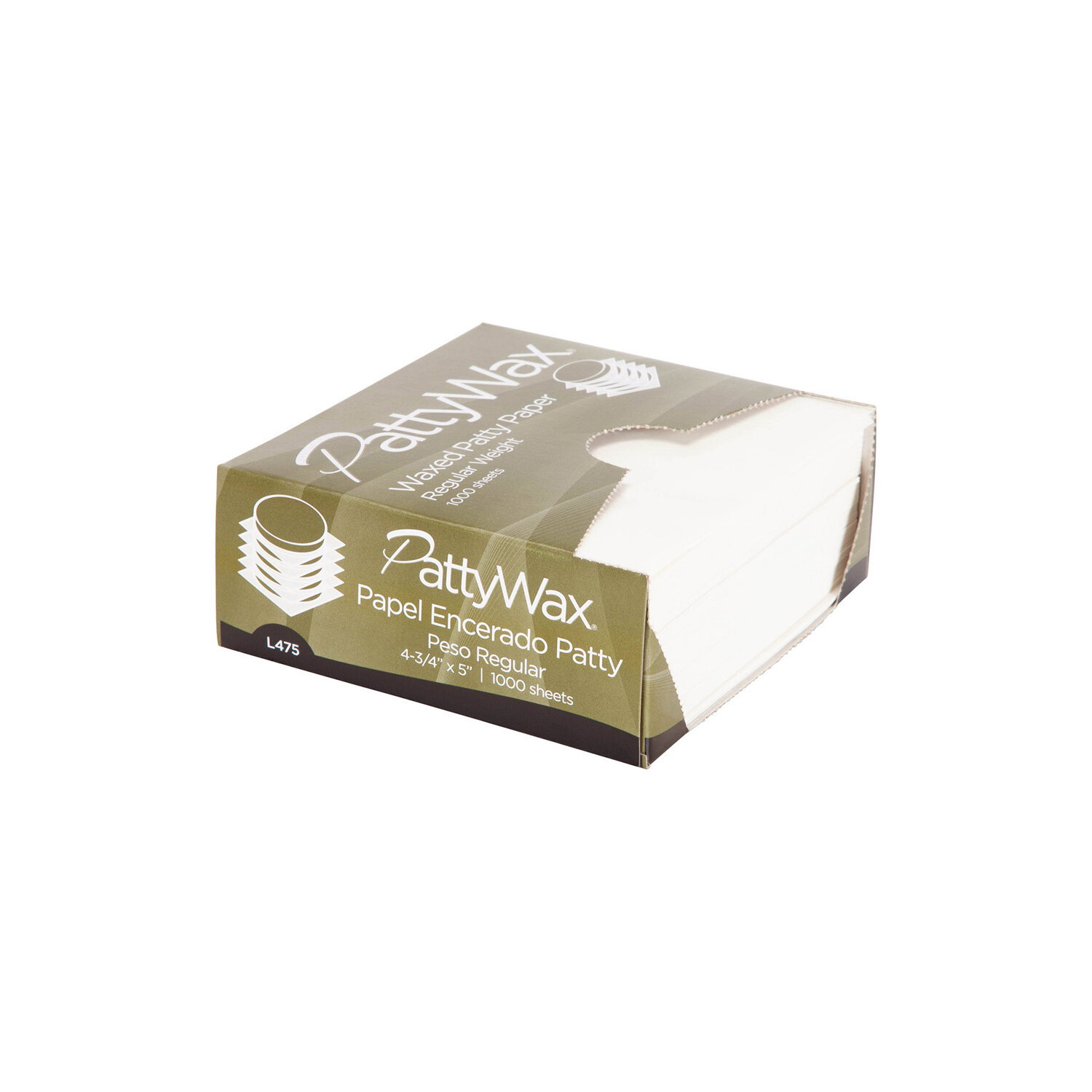 500 Pcs Small Burger Patty Paper, 5.5x5.5 Inches Non-Stick