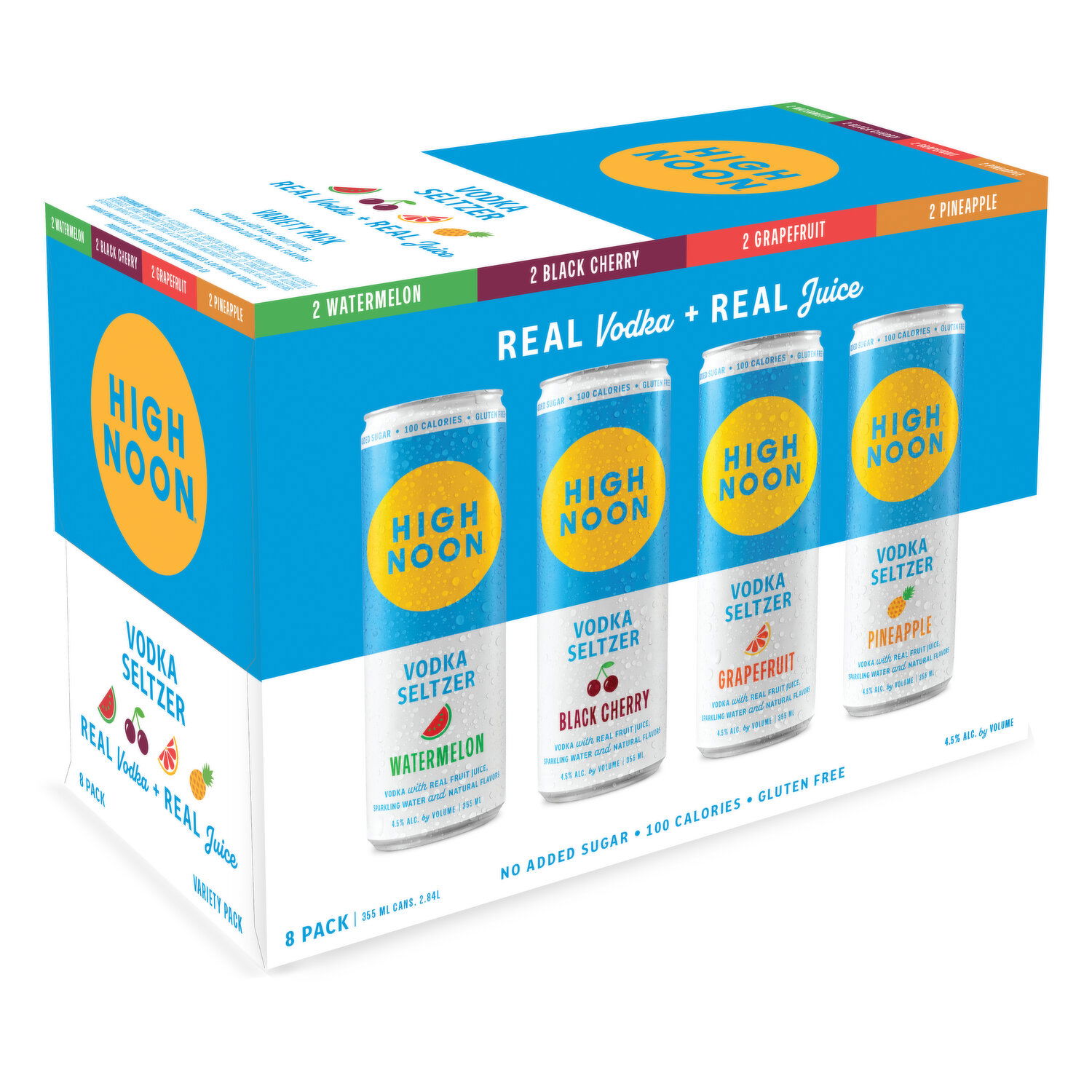 High Noon Tropical Pack Vodka Hard Seltzer Variety 8 pk