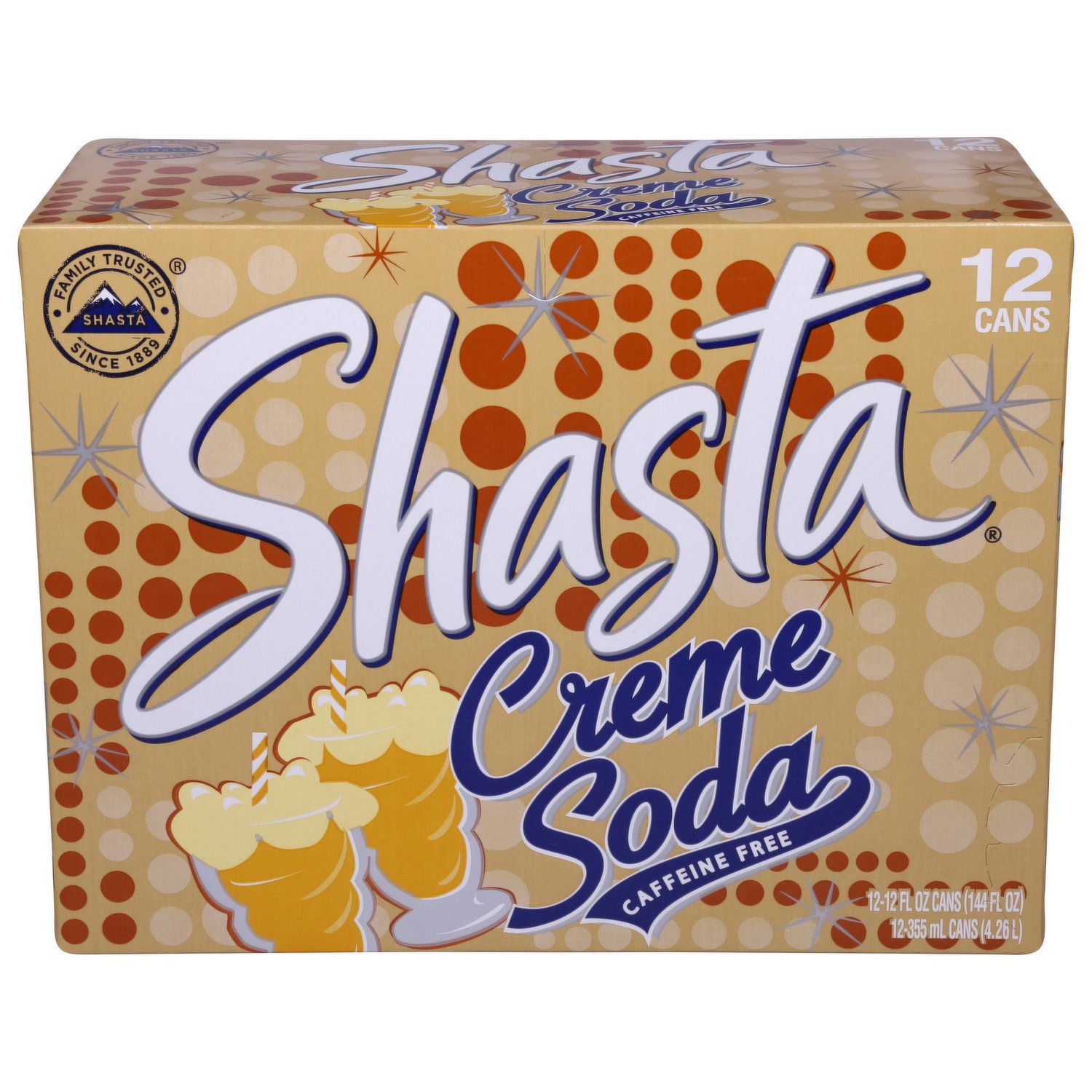 【新品未使用】CREAM SODA★BOX マッチ2個セット Shasta Soda, Caffeine Free, Creme - Smart & Final