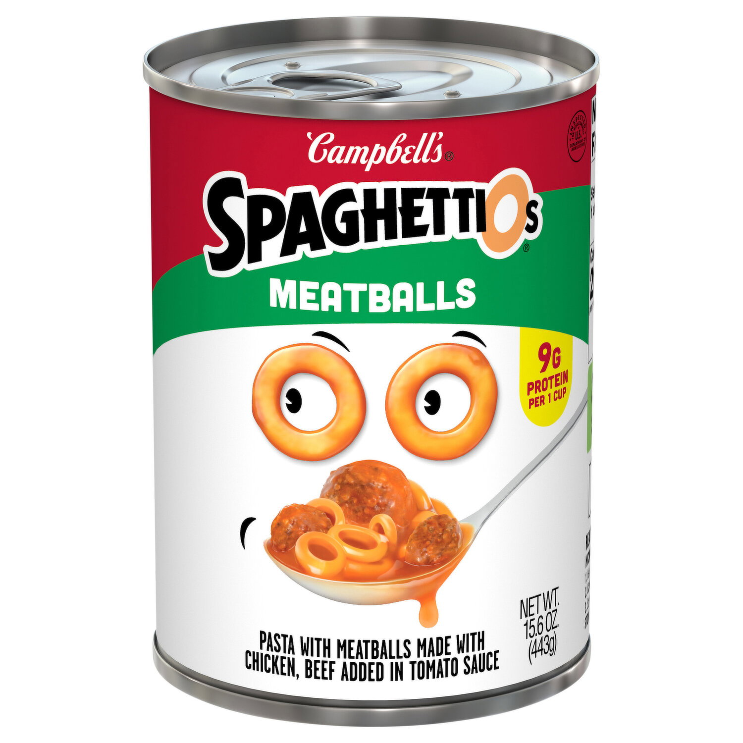 SpaghettiOs Super Mario Fun Shapes Pasta with Meatballs - Smart