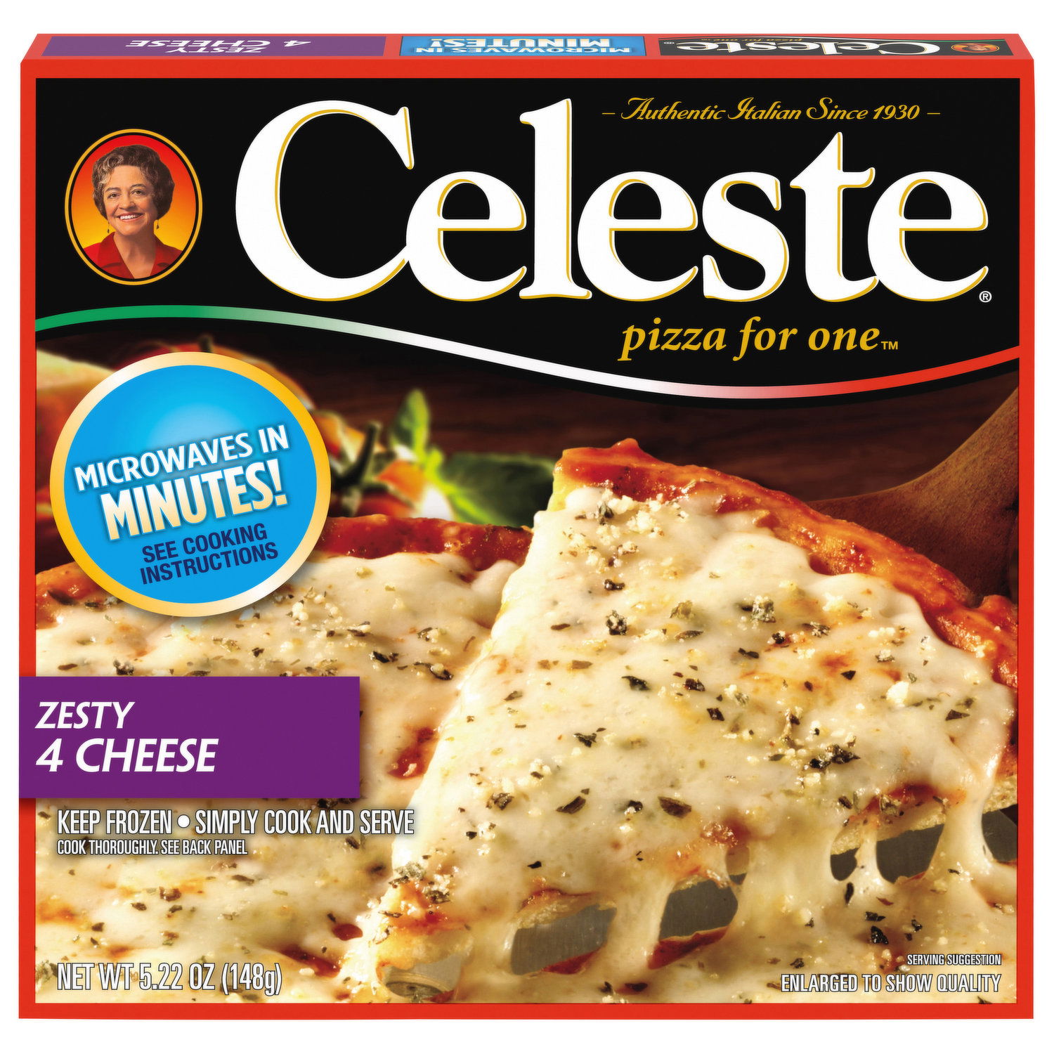 Celeste Pizza, Zesty, 4 Cheese - Smart & Final