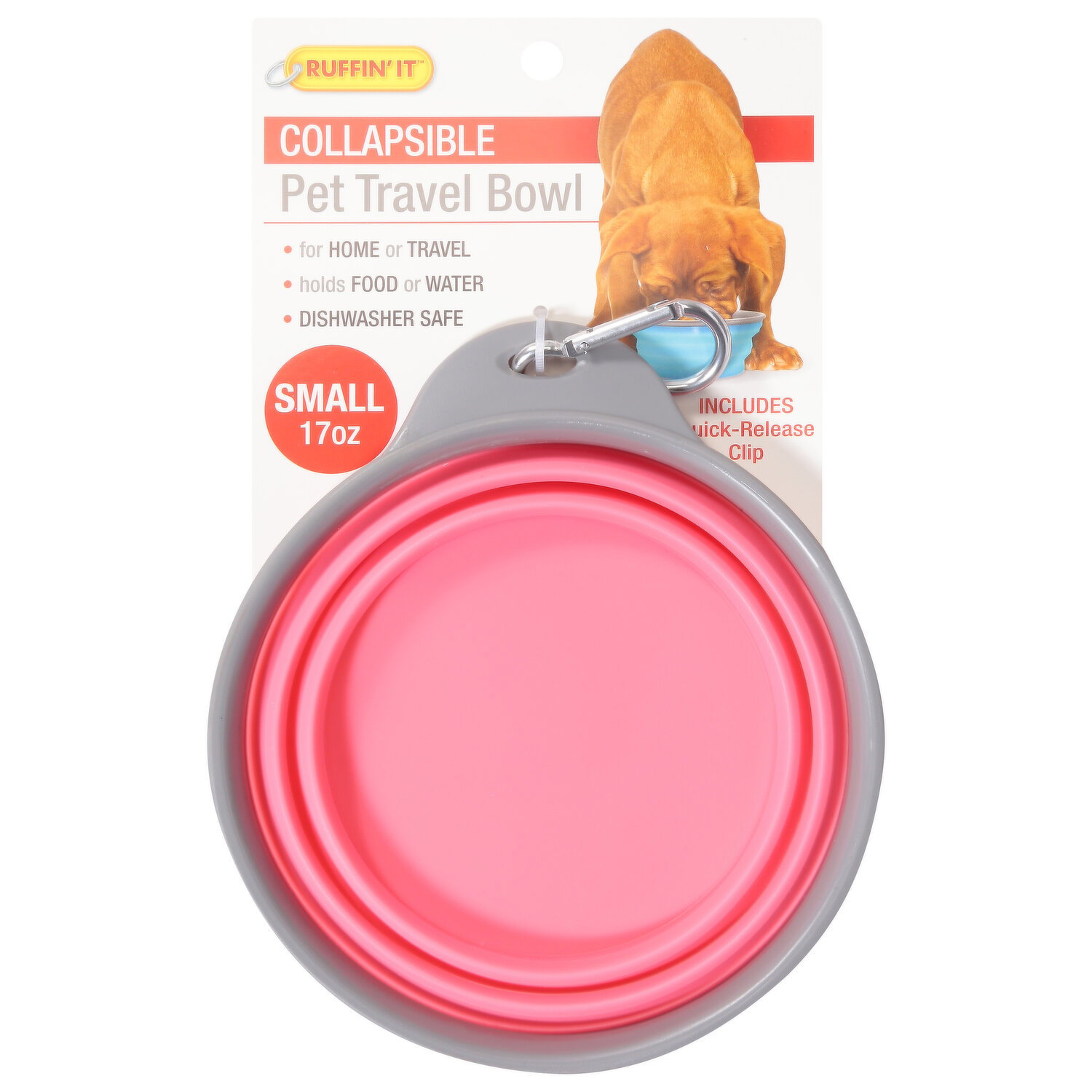 Tuff Pupper Single Elevated Dog Bowl Silicone Collapsible Feeder Holds 80 oz Food or Water from Dog Bowls & Dishes - price 19.48