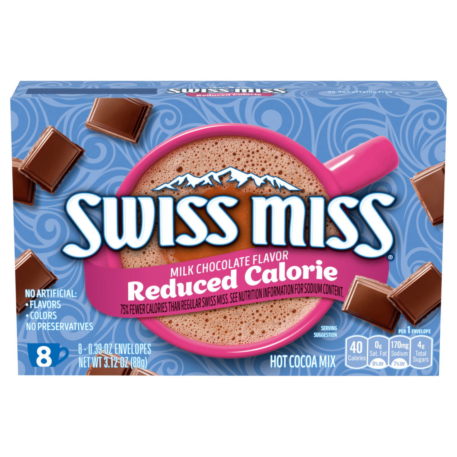 【専用】cocoa、song of  Swiss Miss Hot Cocoa Mix, No Sugar Added, Milk Chocolate