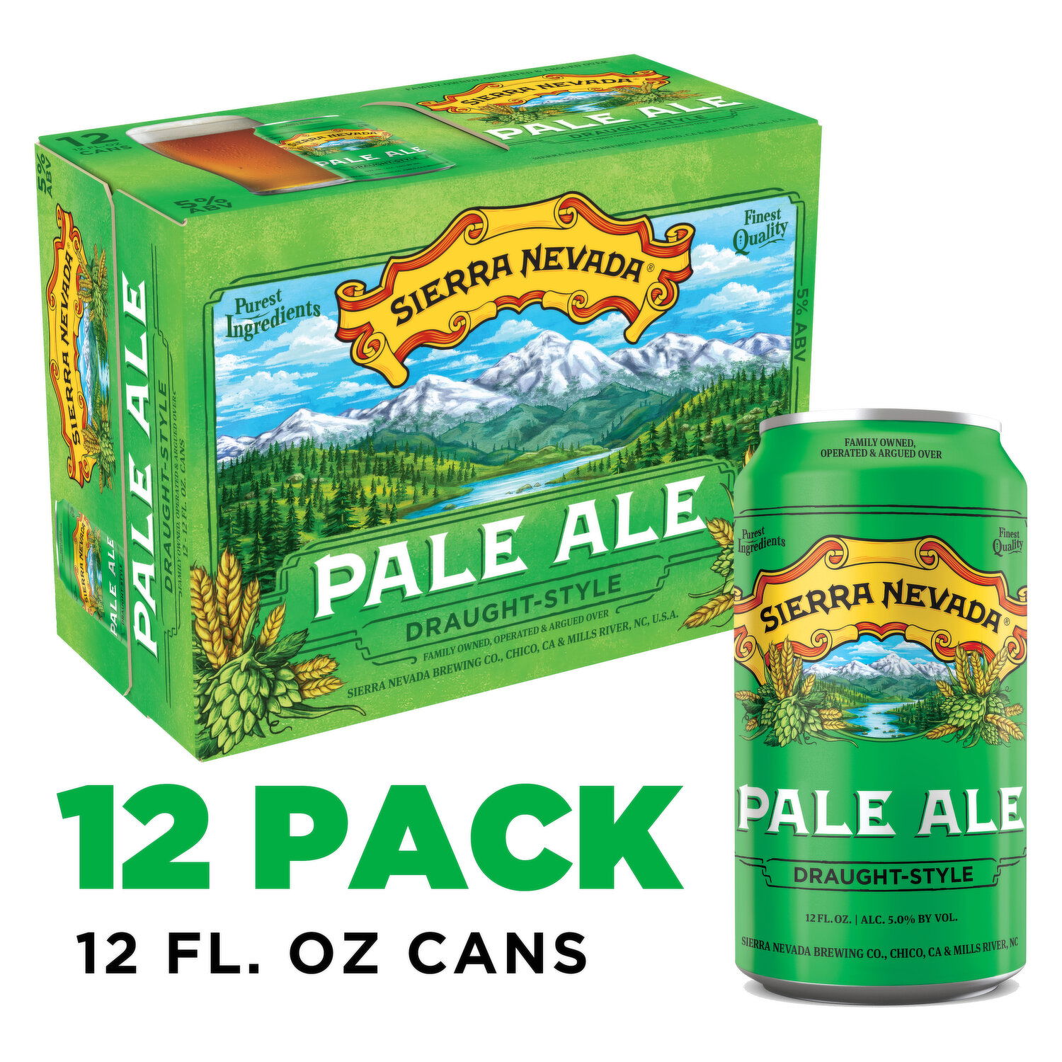 Sierra Nevada Beer, Pale Ale Craft Beer 12 Pack (12oz Cans