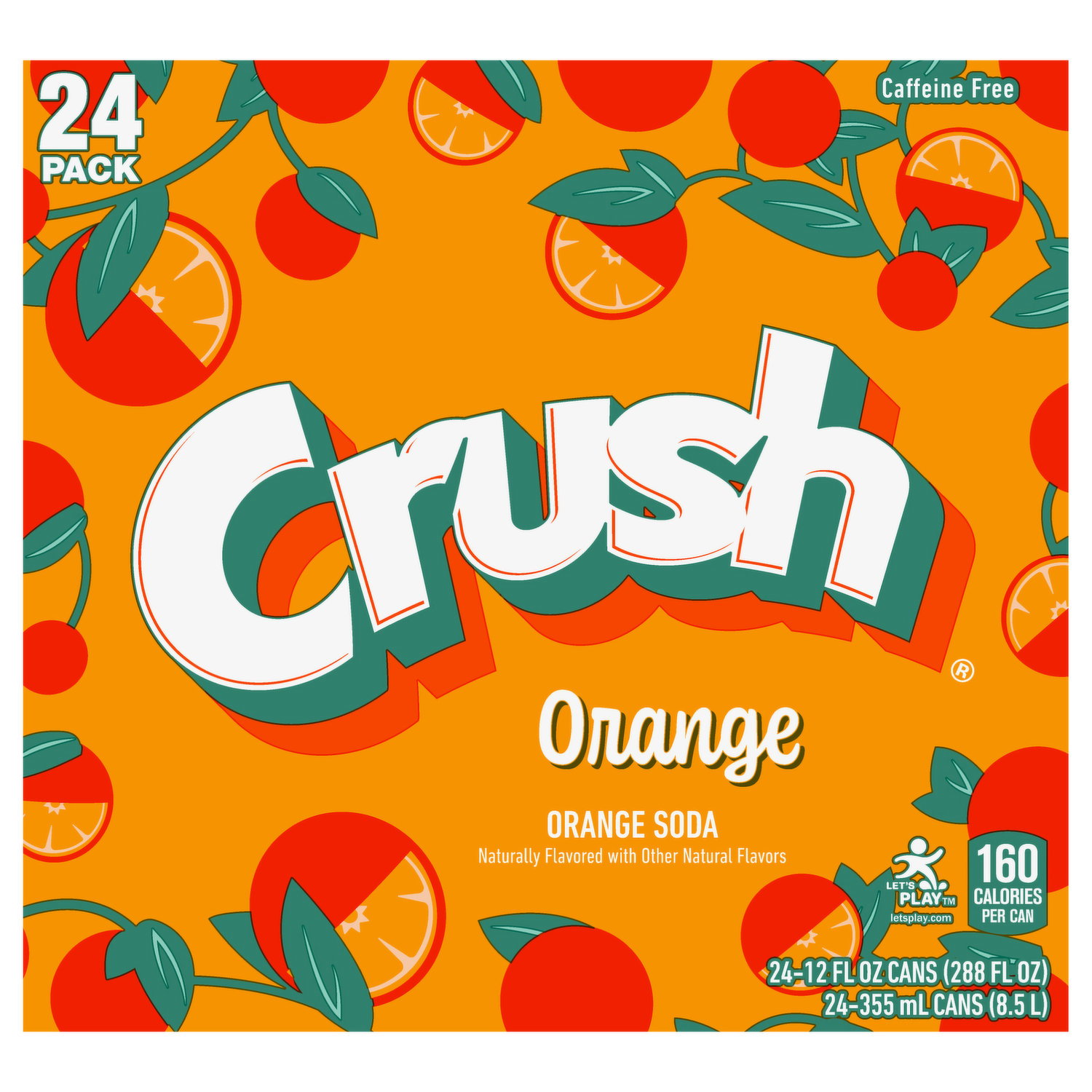 Crush Soda, Orange, 24 Pack - Smart & Final