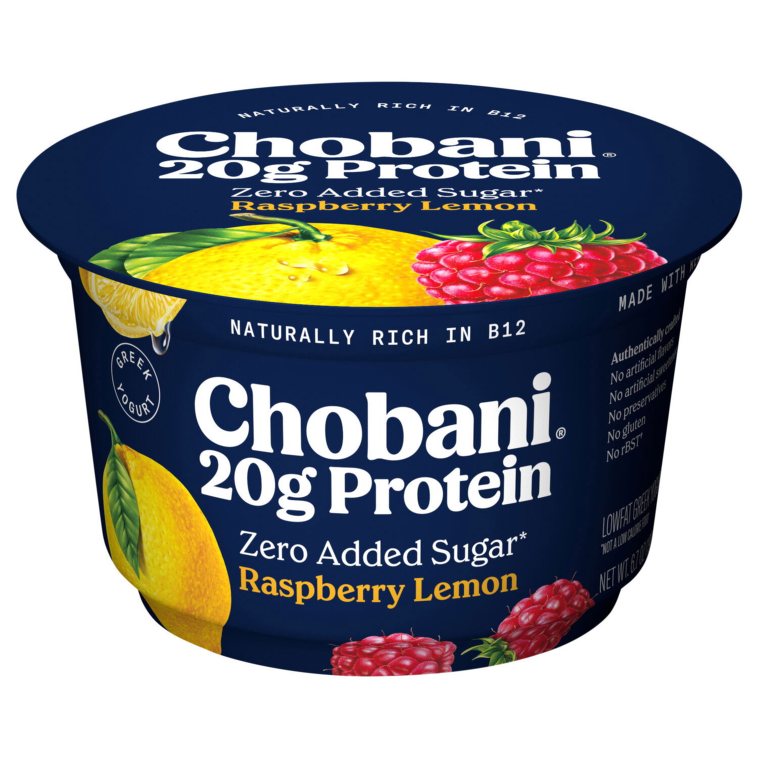 Chobani Zero Added Sugar Lowfat Raspberry Lemon Yogurt - Smart & Final