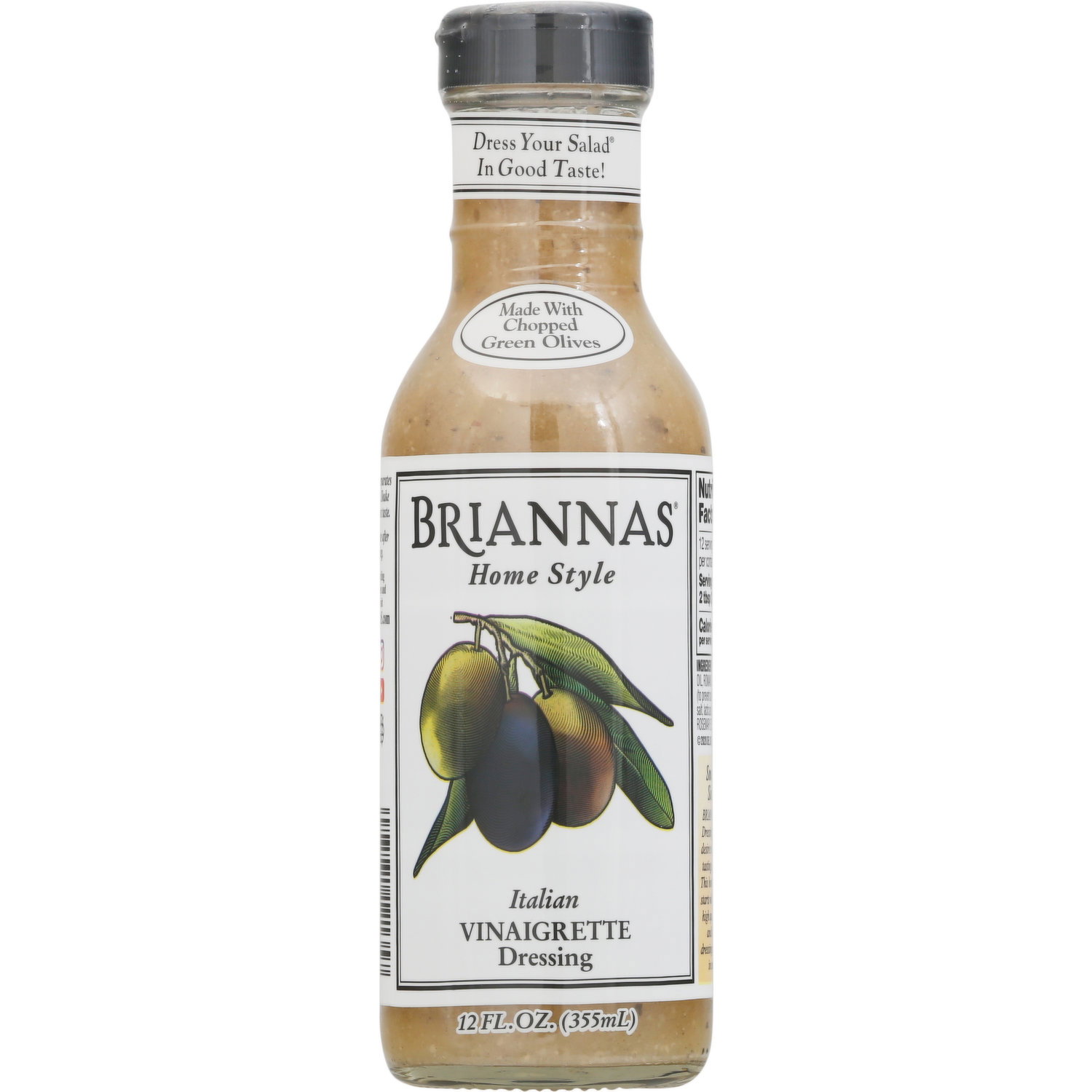 briannas salad dressings Celebrates 40 Years of Premium Dressing with a standard serving size of 2 tablespoons Briannas Home Style Asiago Caesar