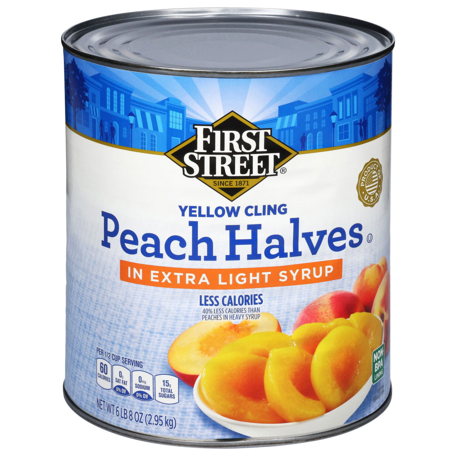  特価ブログのポータルサイト Yellow Street First Cling Syrup Light Extra in Halves Peach リップグロス