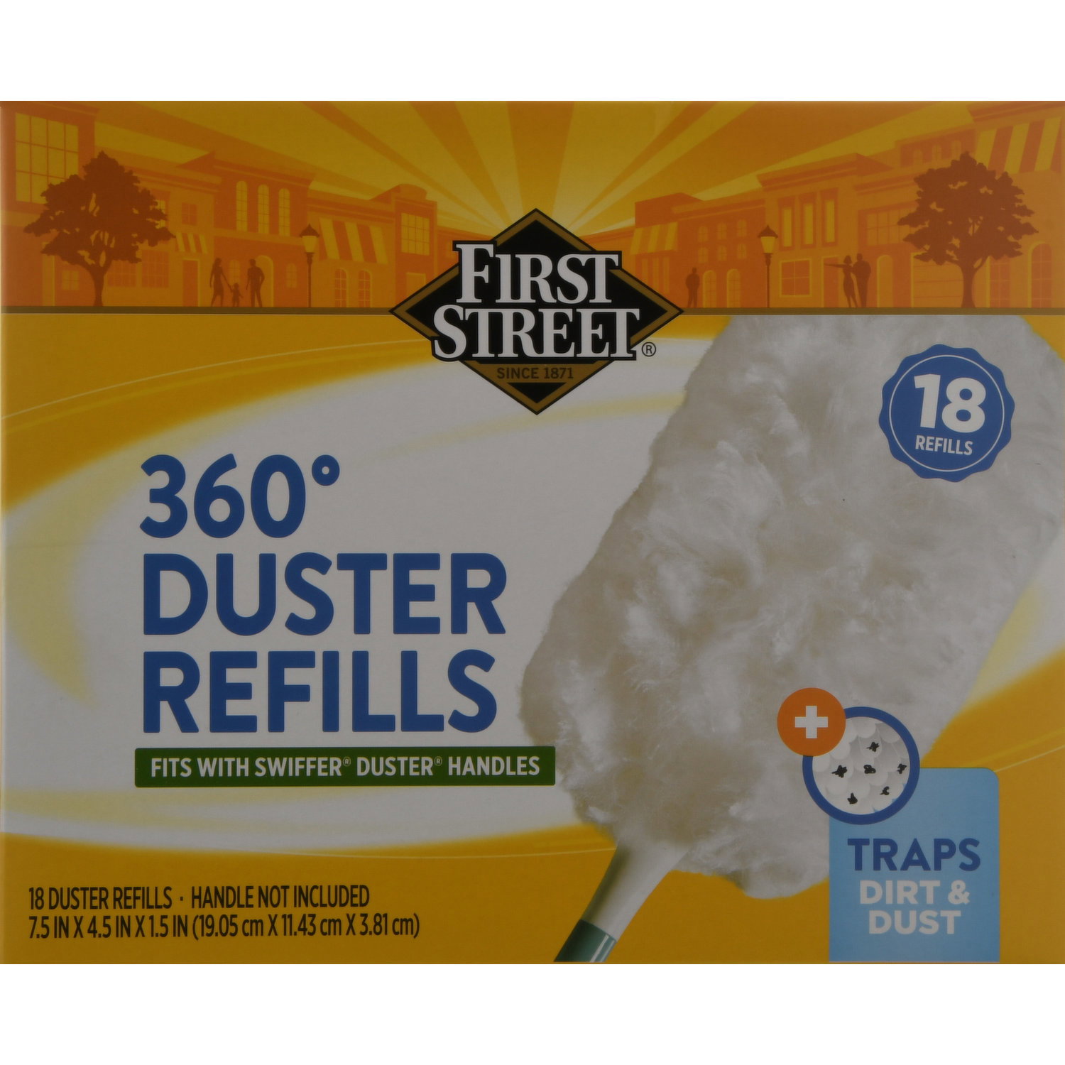 40 Count Heavy Duty Duster Refills - 360 Degree Microfiber Refills For Most Duster Handles (Long & Short)