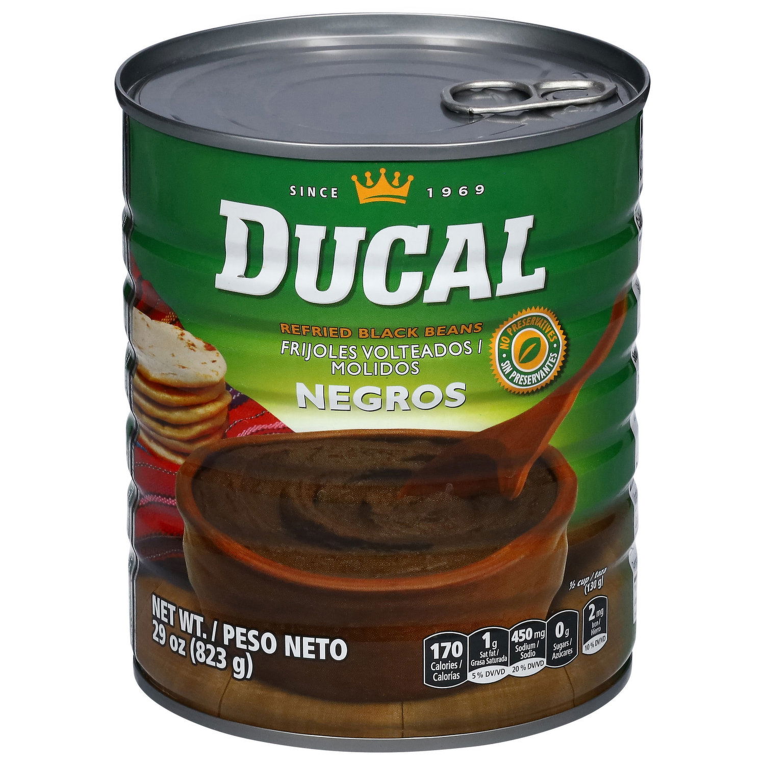 Ducal Black Beans, Refried - Smart & Final