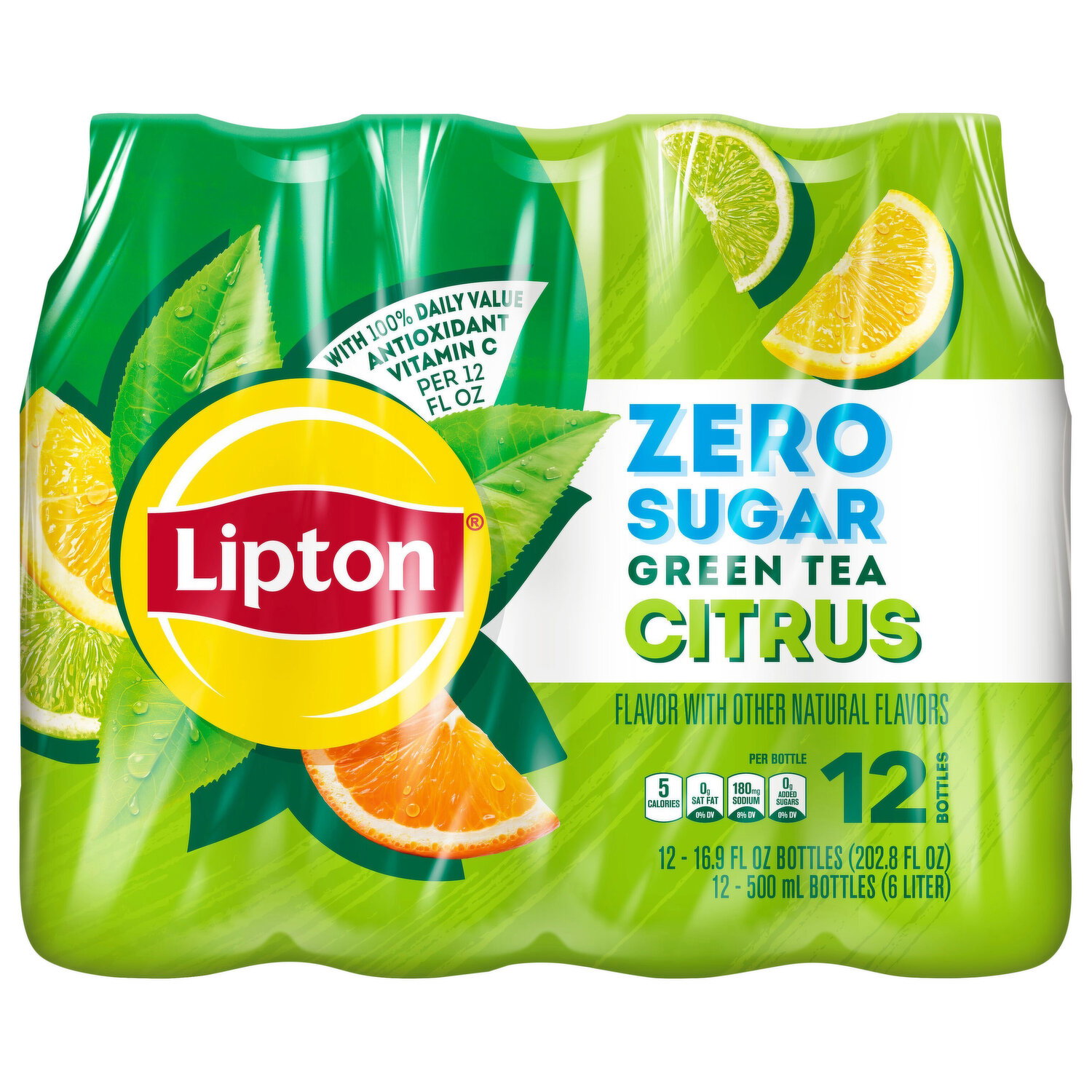 Liptonページ Lipton Zero Sugar Citrus Green Tea - Smart & Final