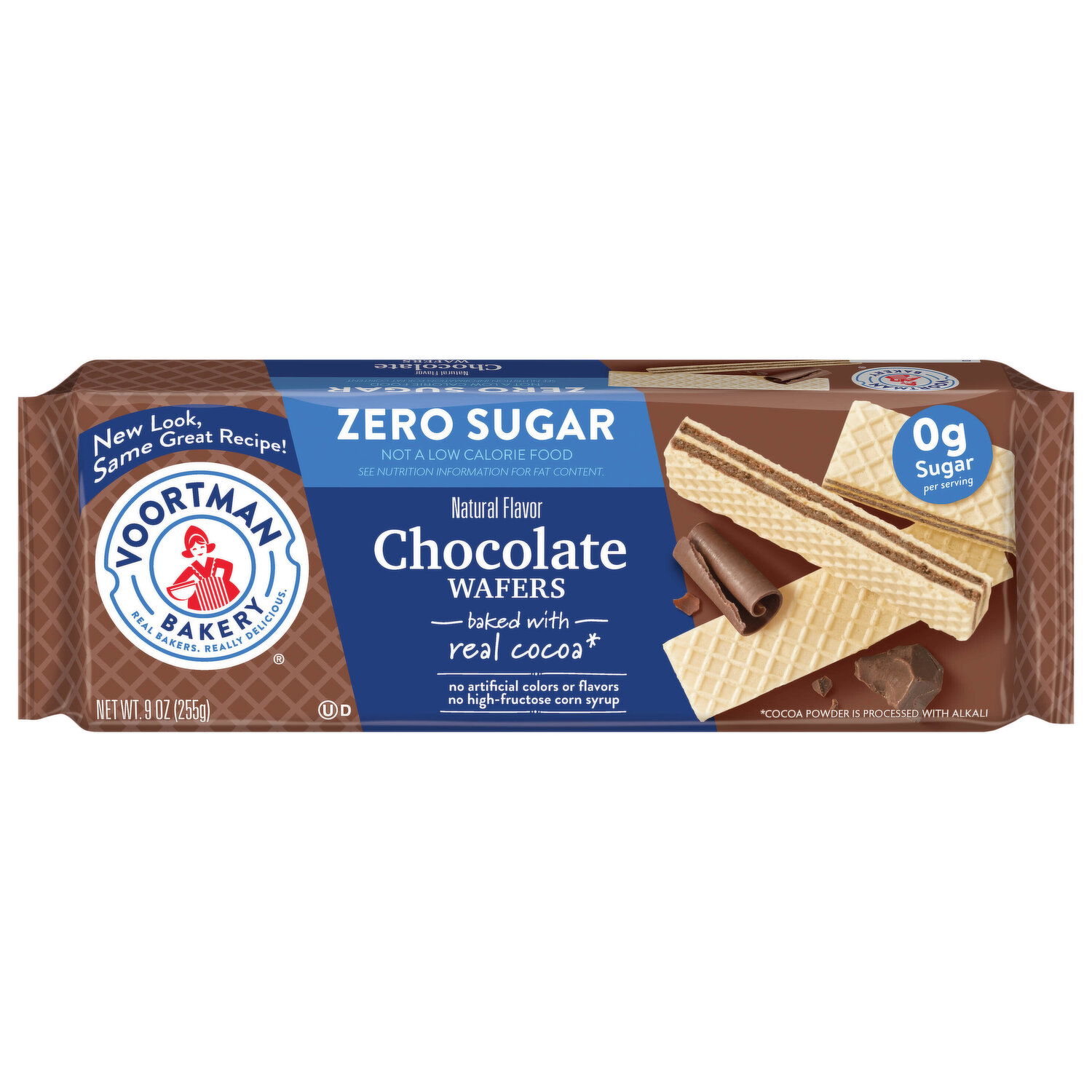 Voortman Bakery Wafers, Zero Sugar, Chocolate - Smart & Final