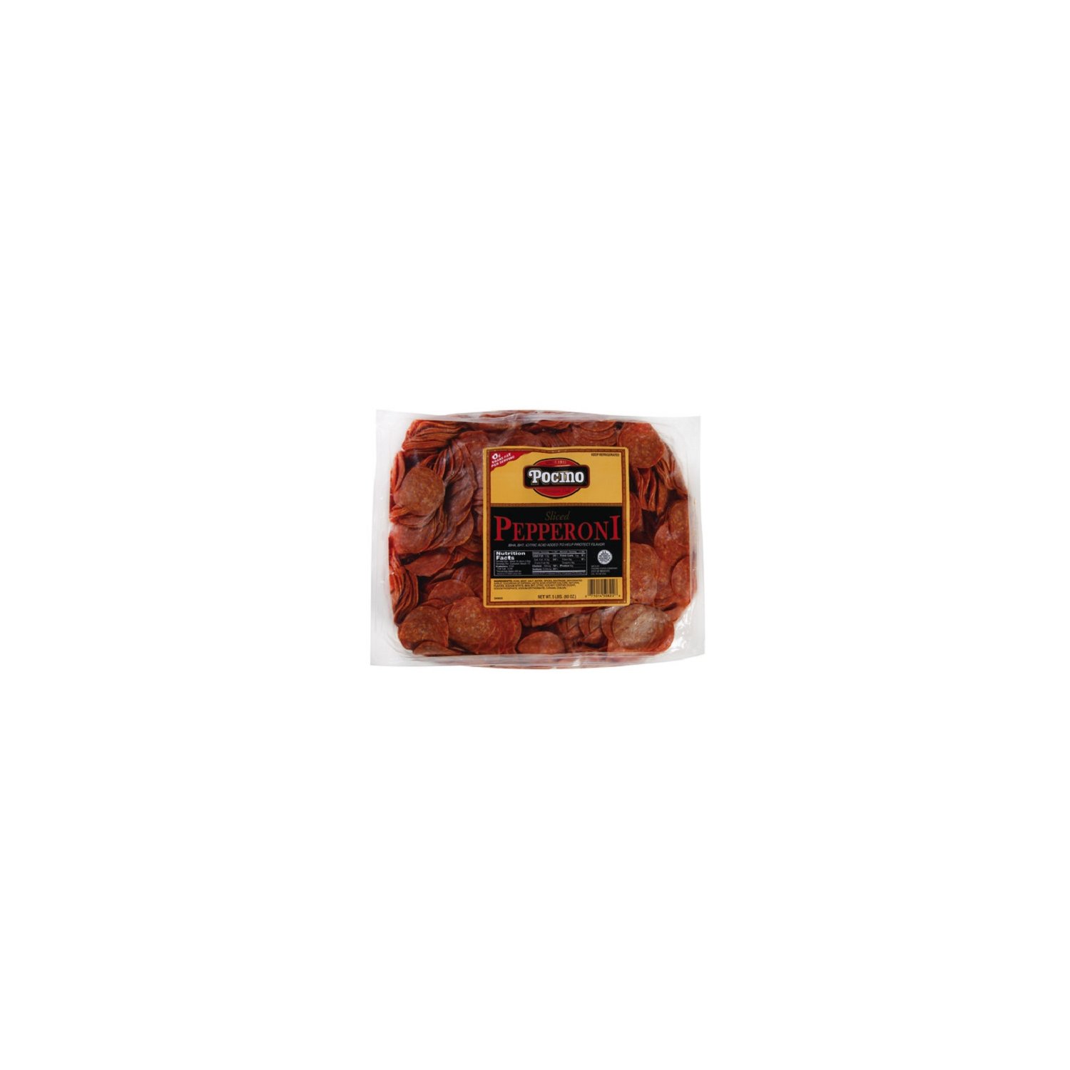 Pocino Sliced Pepperoni 5 lb - Smart & Final
