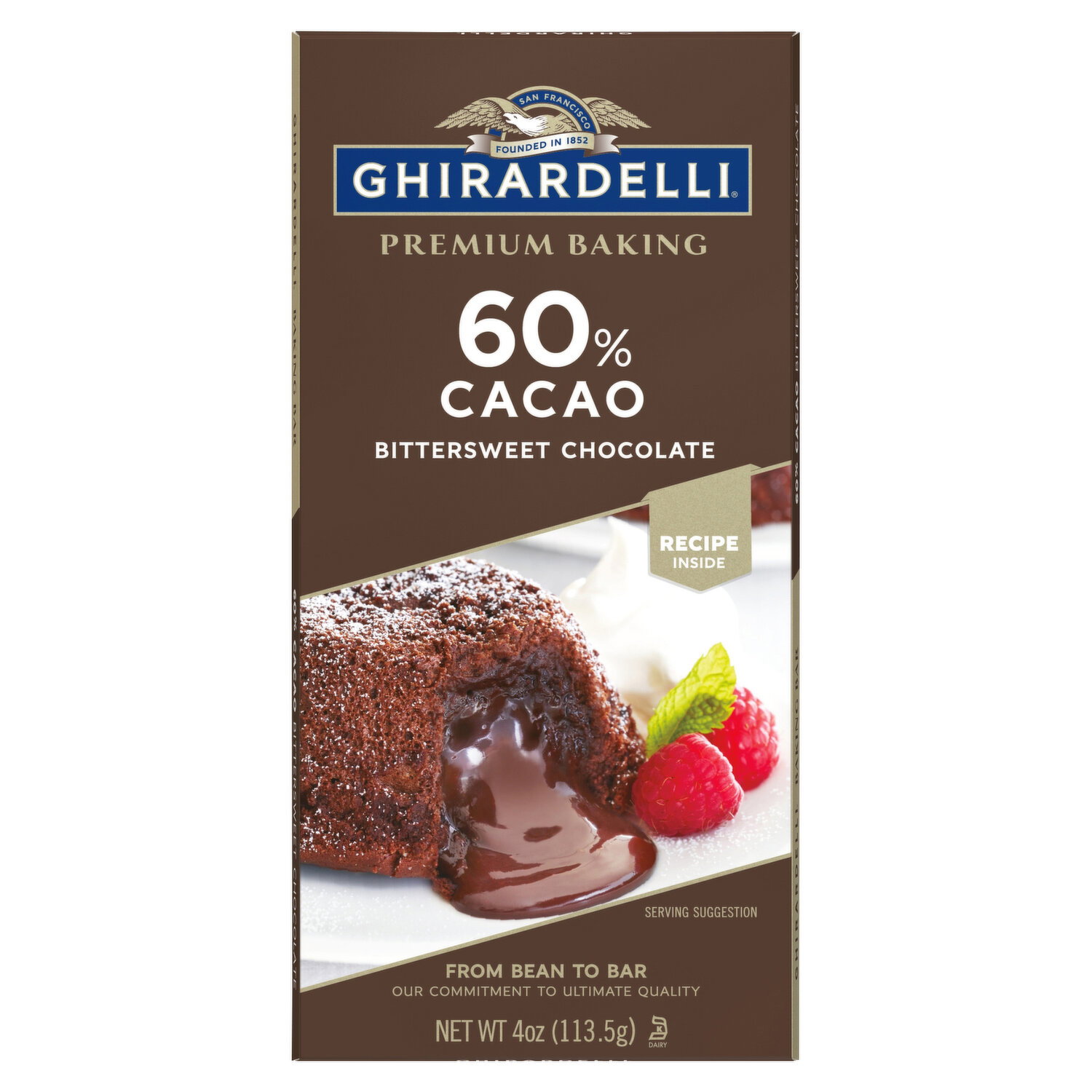 Ghirardelli Baking Bar, Premium, Bittersweet Chocolate, 60% Cacao