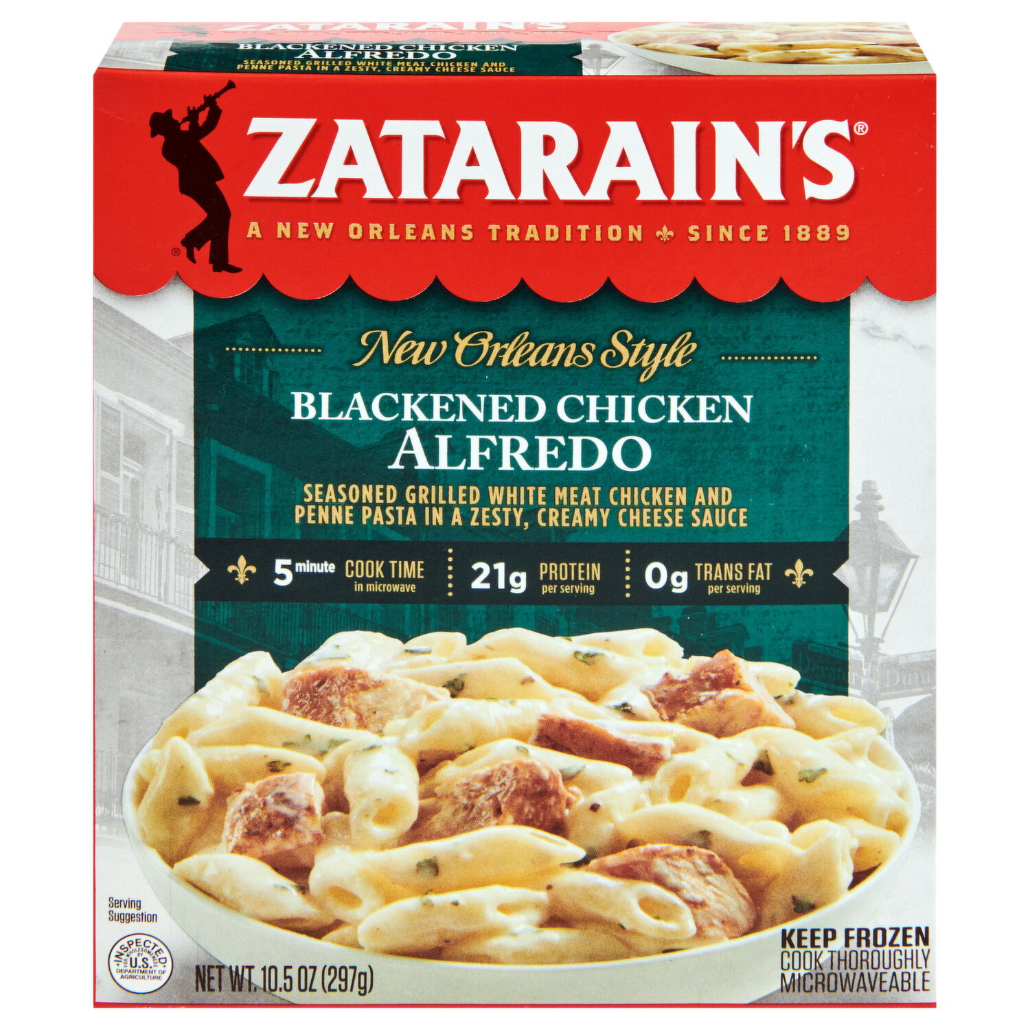 Zatarain's Blackened Chicken Alfredo Frozen Dinner - Smart & Final