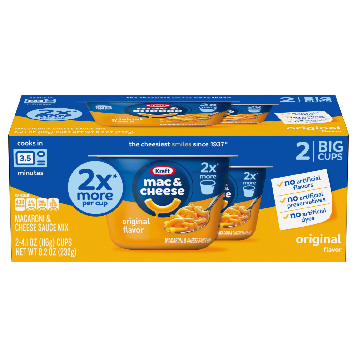 Kraft Original Flavor Big Cups Mac & Cheese - Smart & Final