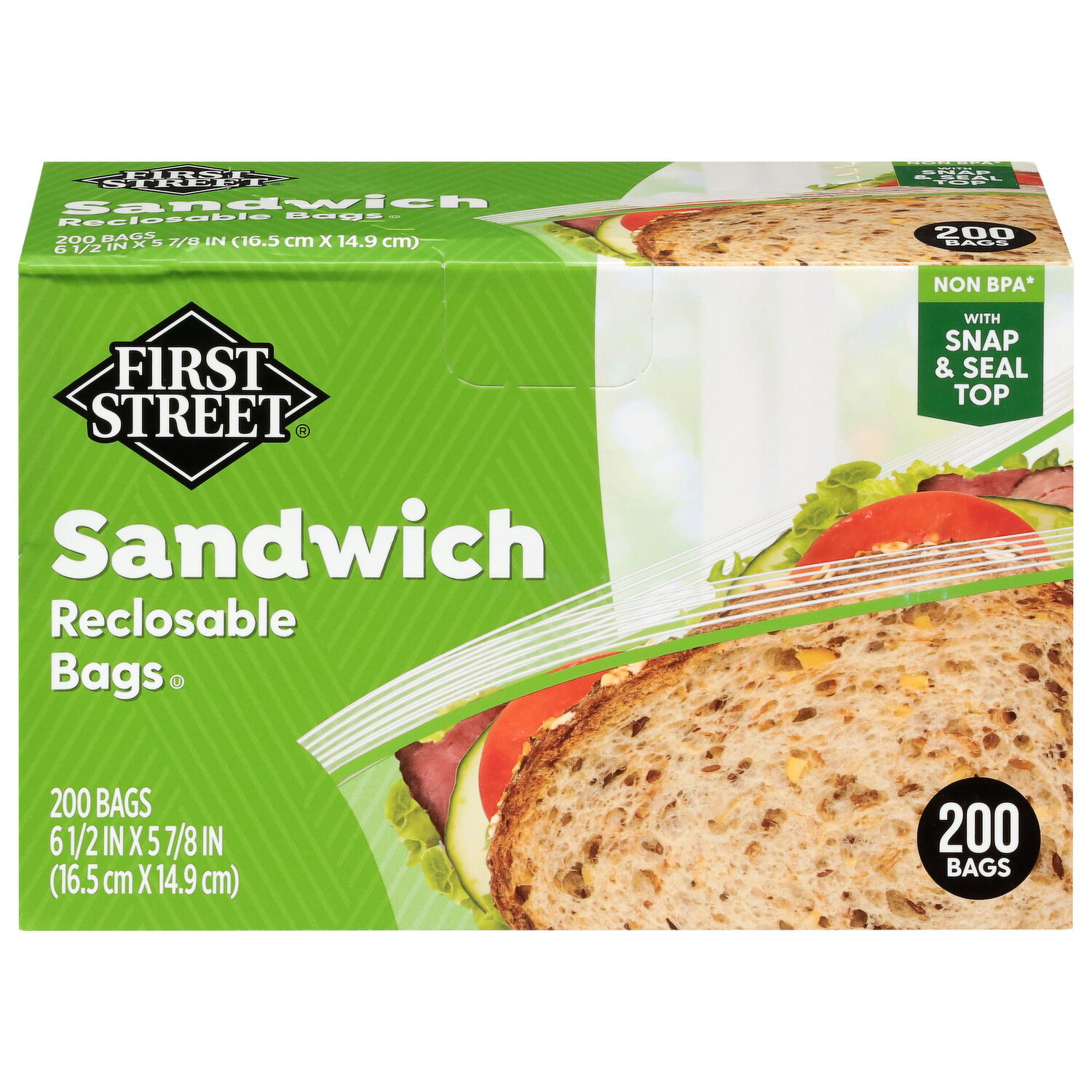 First Street Sandwich Reclosable Bags - Smart & Final