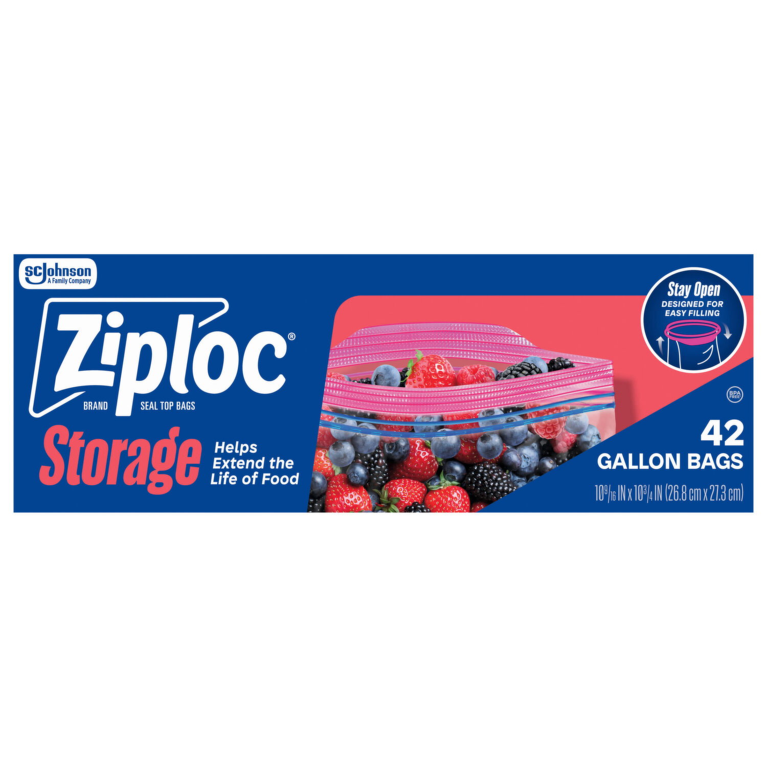 Ziploc Gallon Storage Seal Top Bags - Smart & Final
