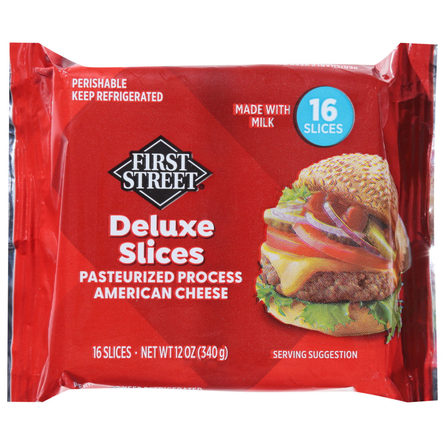 First Street Cheese, American, Deluxe Slices - Smart & Final