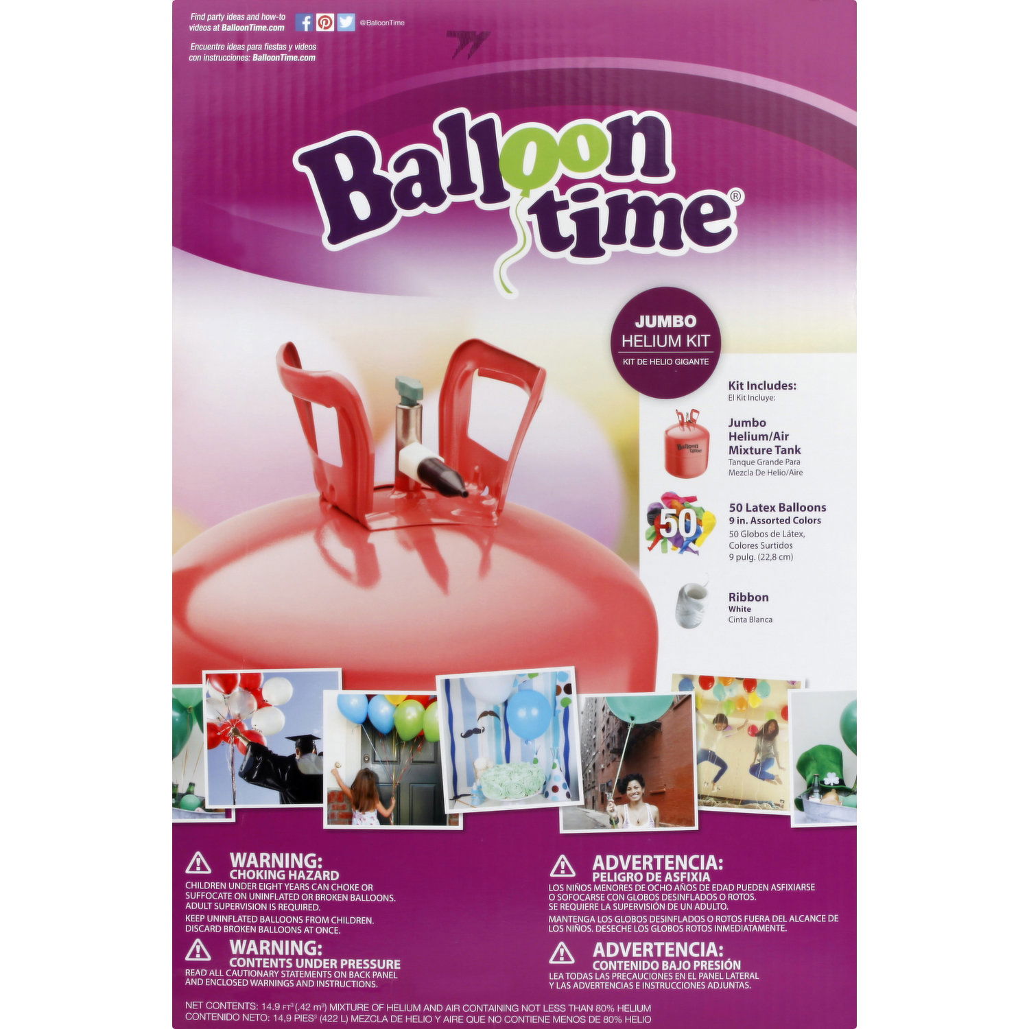 Balloon Time Helium Kit, Jumbo - Smart & Final