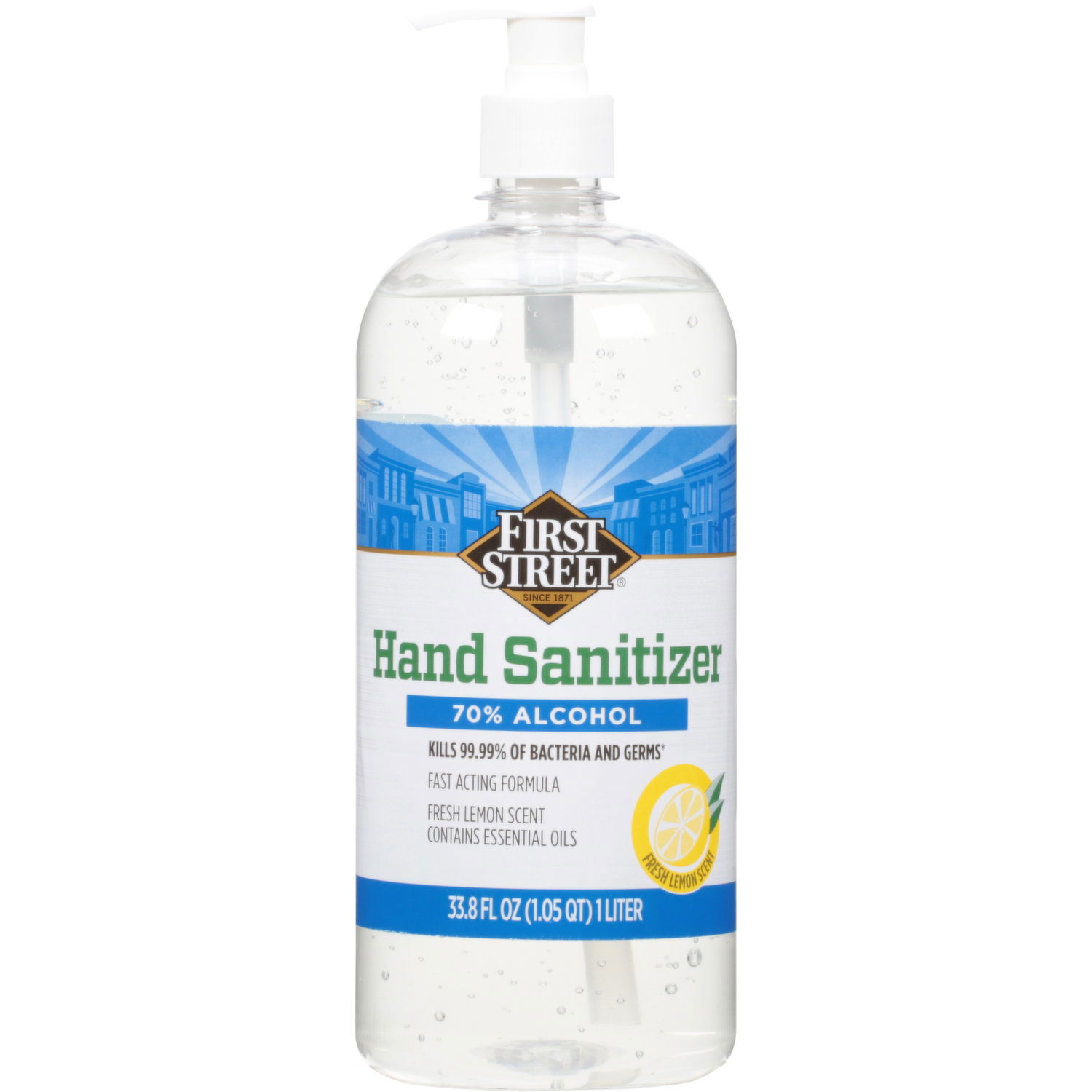First Street Hand Sanitizer Fresh Lemon Scent 70 Alcohol Smart Final