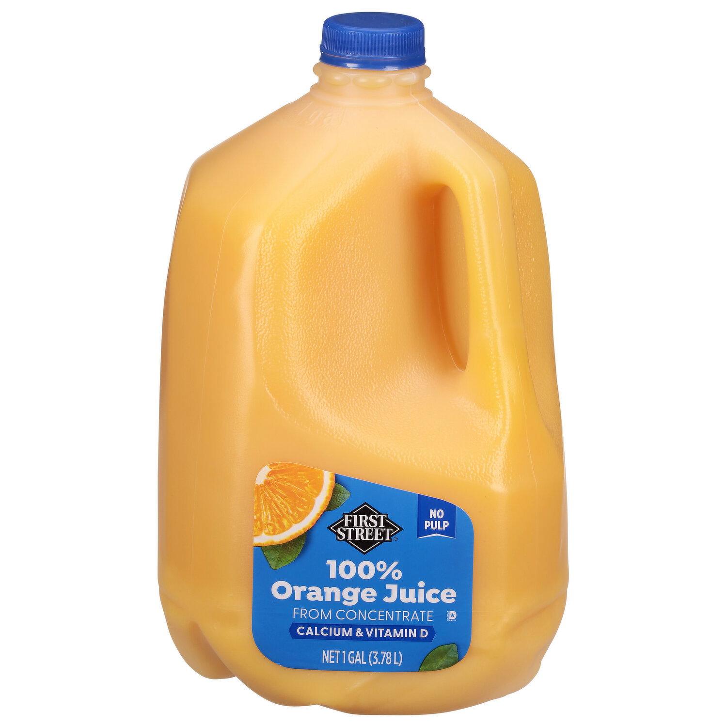 First Street 100% Orange Juice, from Concentrate, Original, No