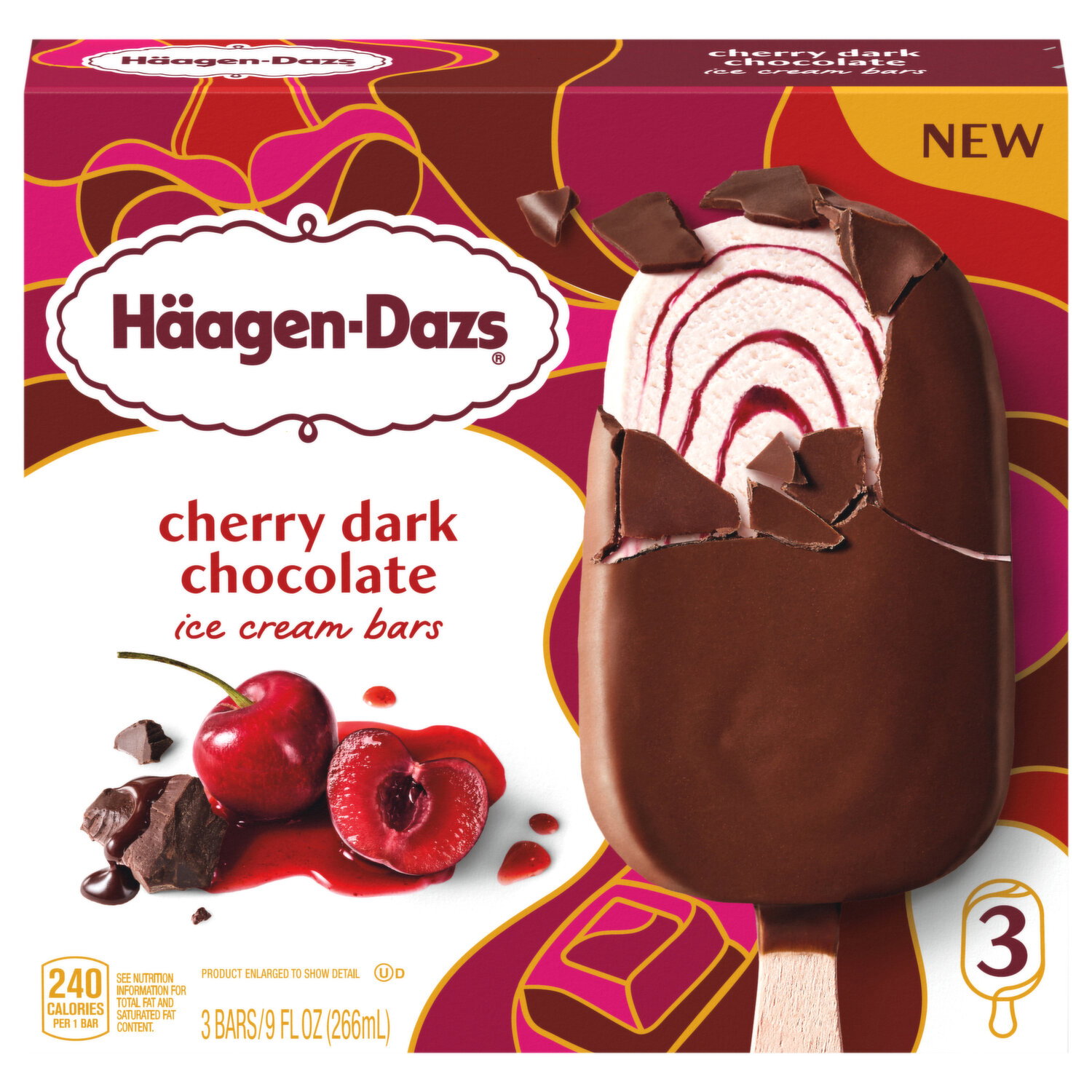 Haagen-Dazs Cherry Dark Chocolate Ice Cream Bars - Smart & Final