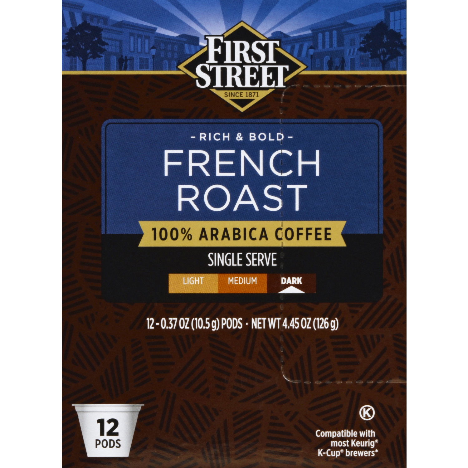 First Street Coffee, 100% Arabica, Medium Roast, Donut Shop First Street Coffee, 100% Arabica, Medium Roast, Donut Shop