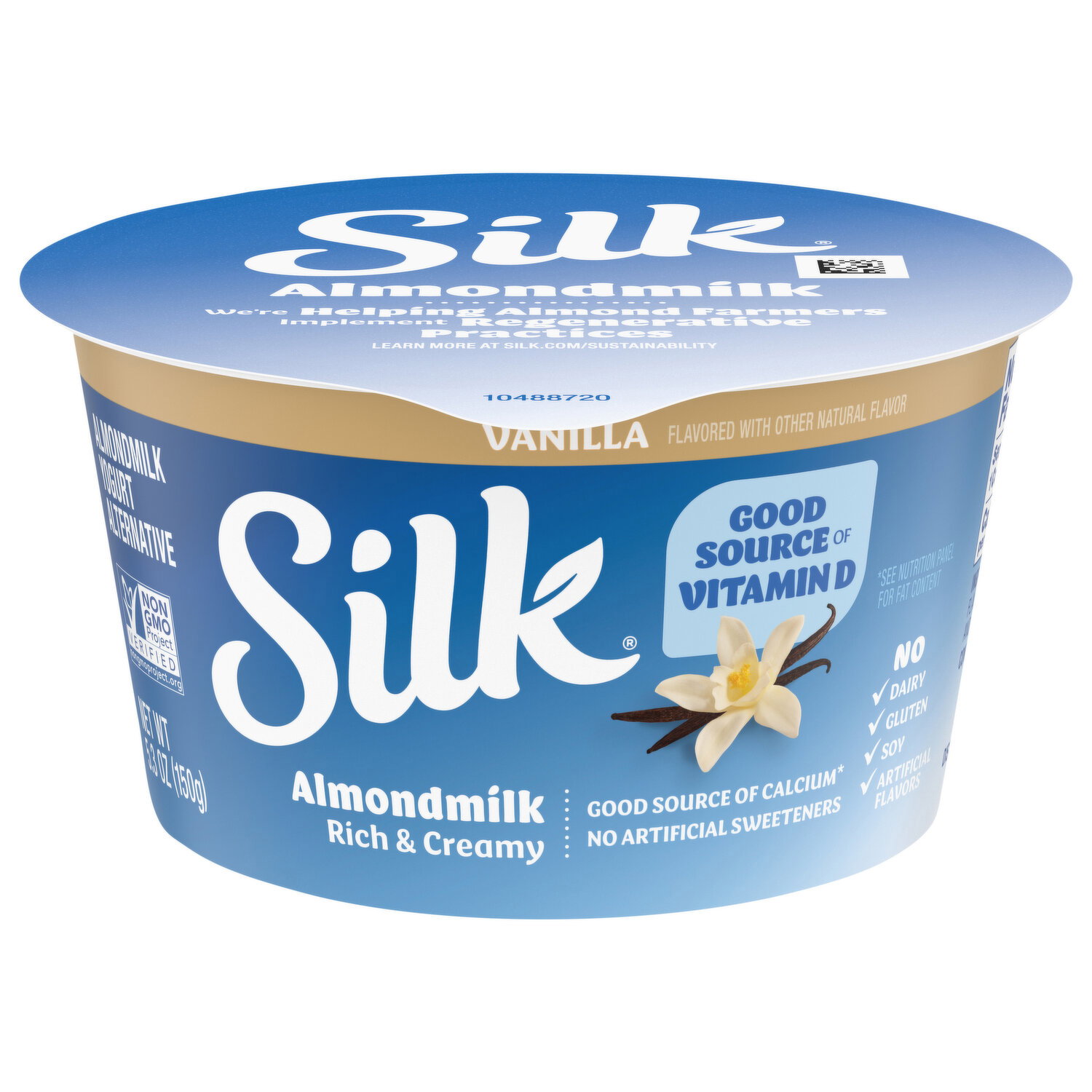 Silk Vanilla Dairy Free Almond Milk Yogurt Alternative - Smart & Final