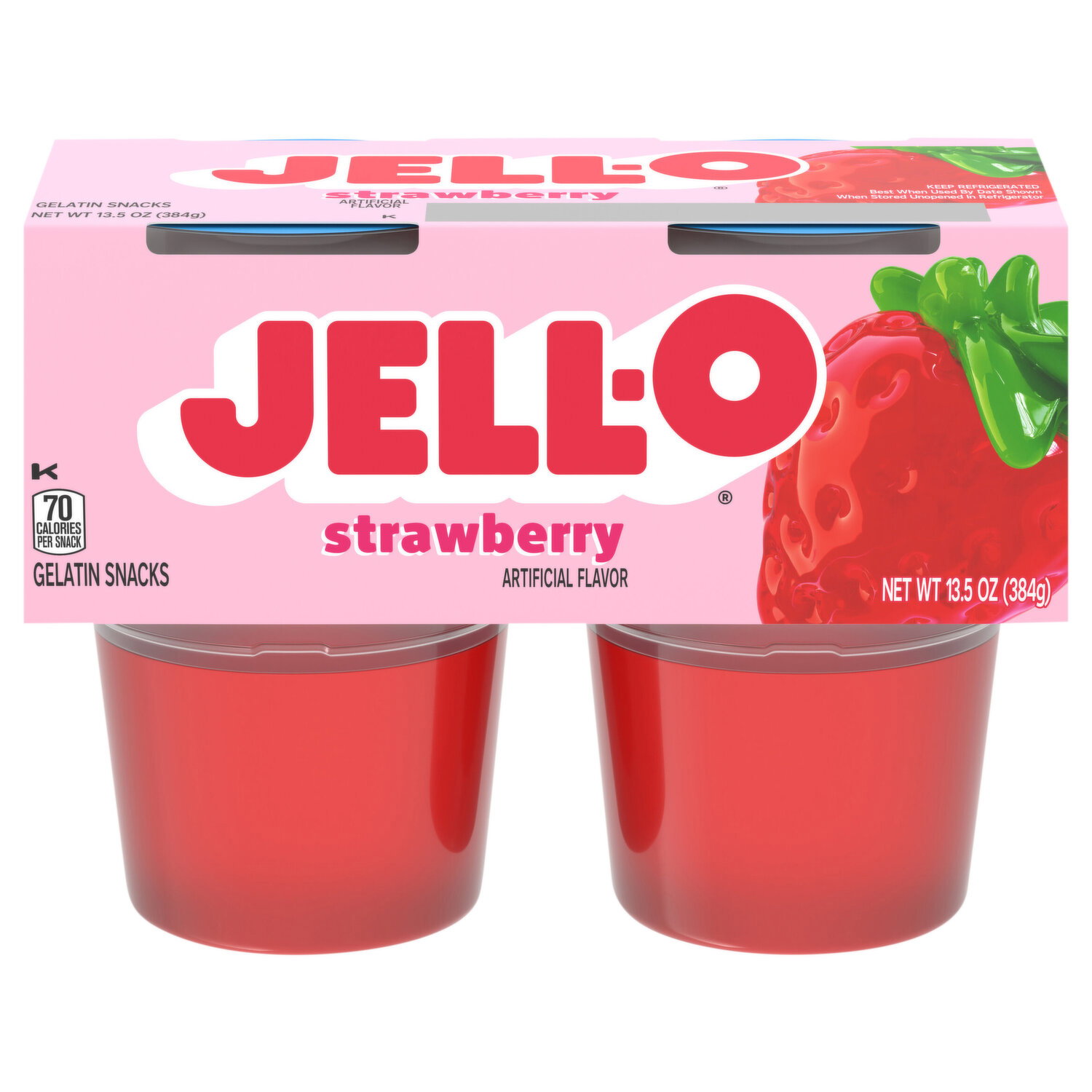 Jell-O Zero Sugar Low Calorie Cherry Gelatin Snacks - Smart & Final