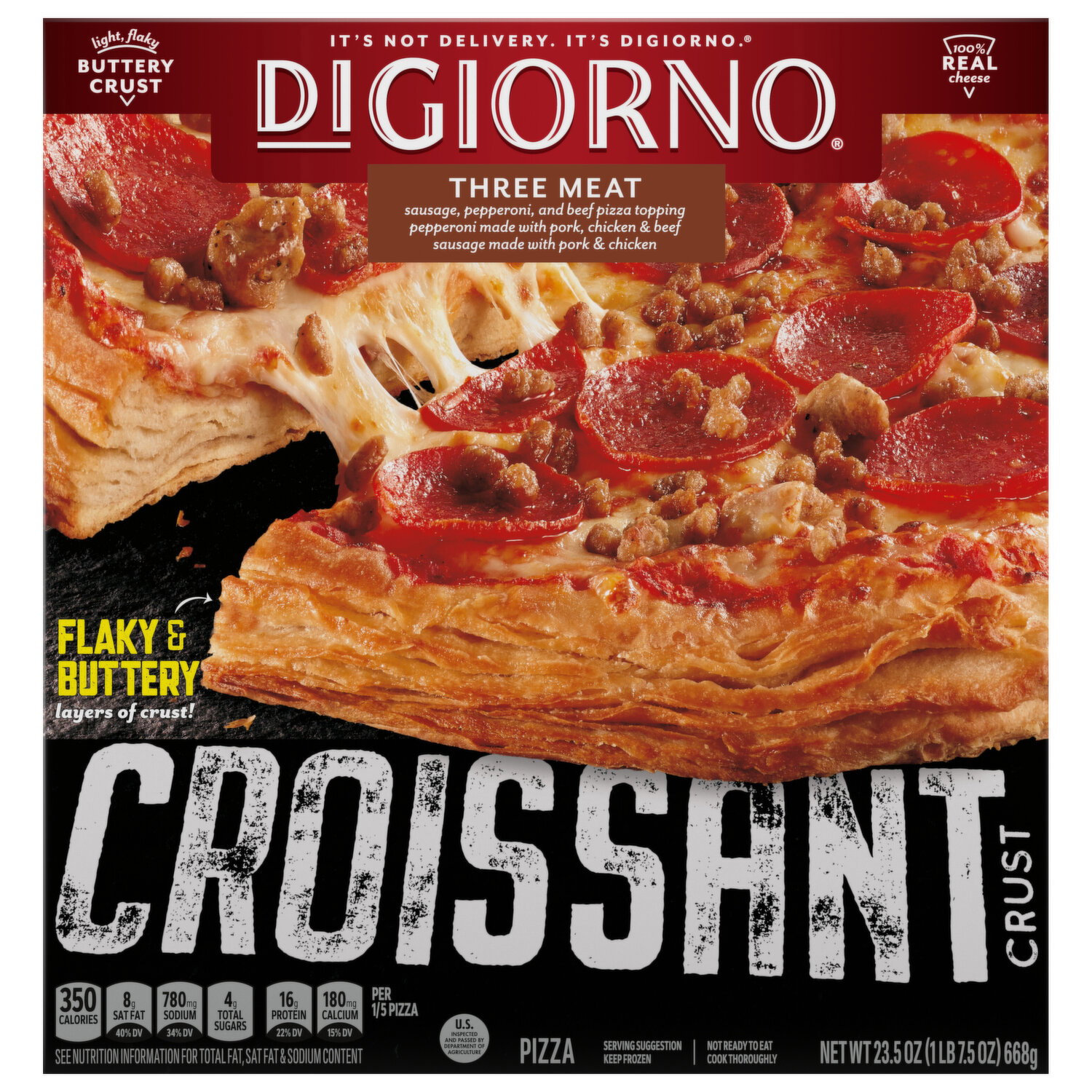 DiGiorno Croissant Crust Three Meat Pizza - Smart & Final