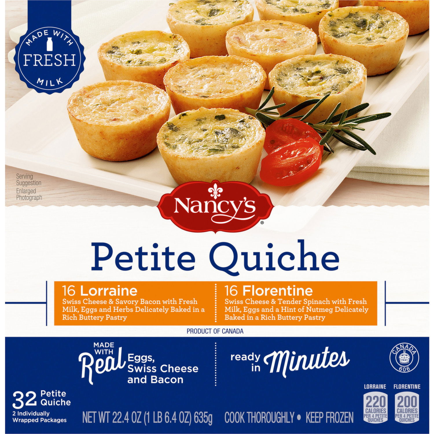Nancy's Petite Quiche, Lorraine, Florentine - Smart & Final